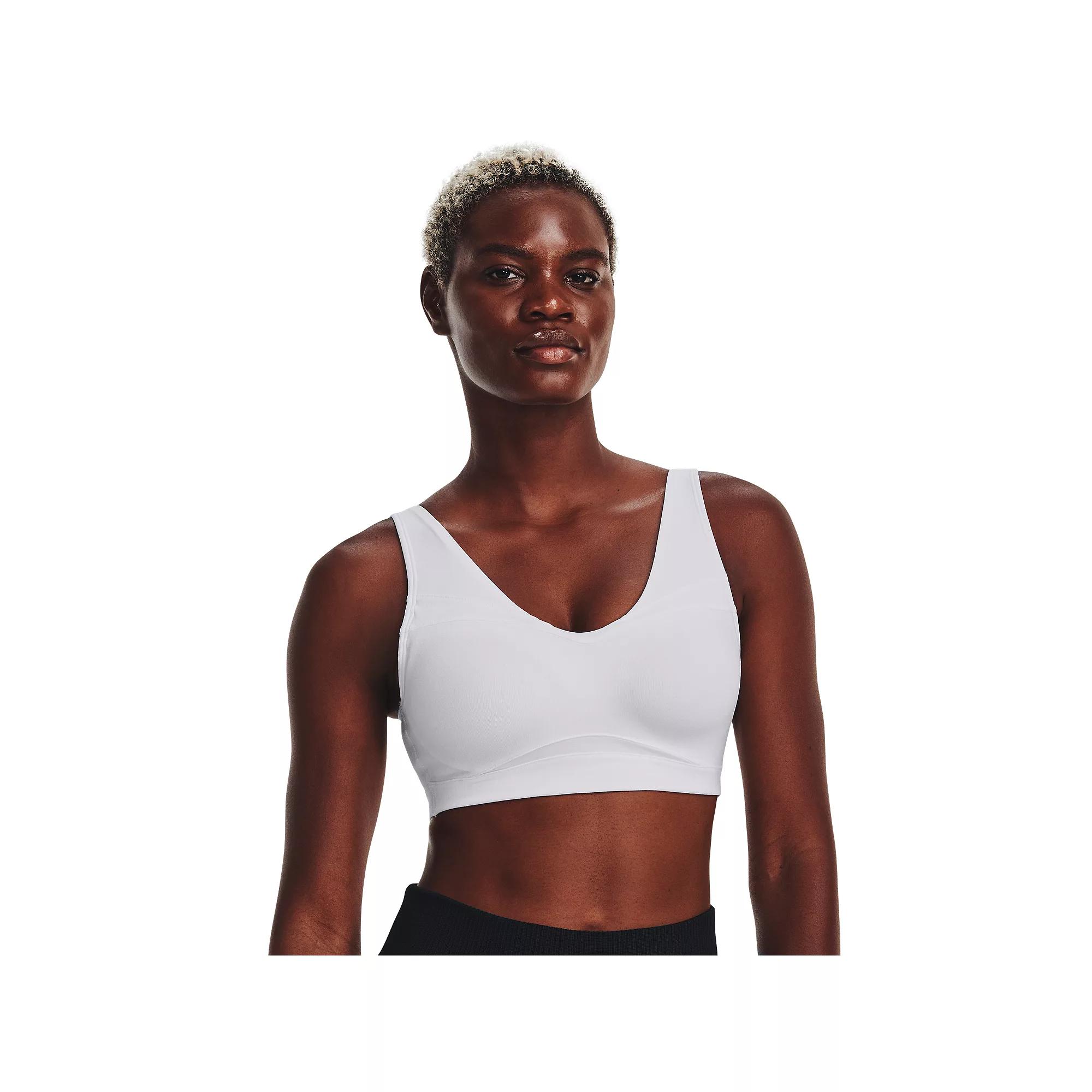 Women's Under Armour SmartForm Evolution Mid Sports Bra, Size: XS, White Product Image