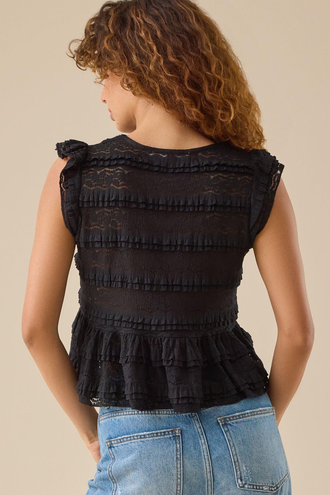 Madelin Ruffle Tie Front Top Product Image