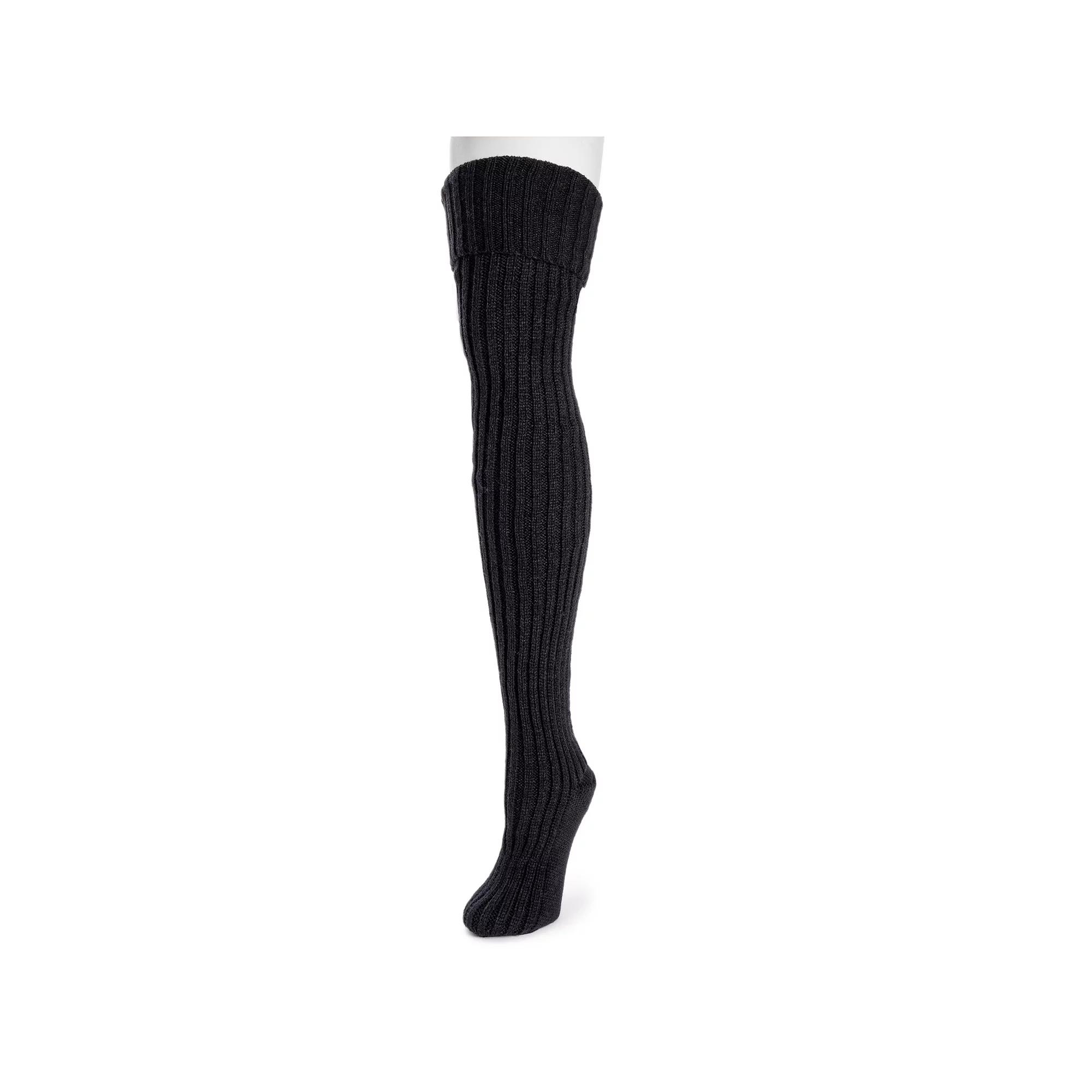 Women's MUK LUKS Chunky Ribbed Over the Knee Socks, Twilight Product Image