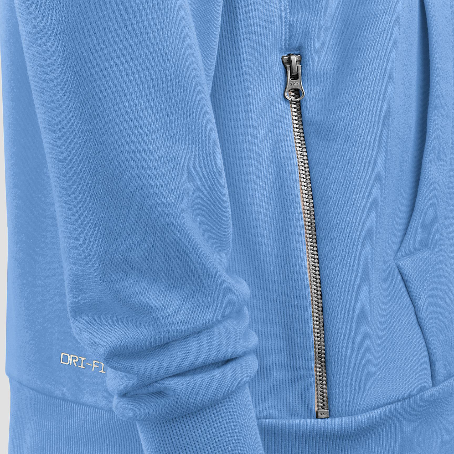 North Carolina Sideline Men's Jordan Brand Dri-FIT College Pullover Hoodie Product Image