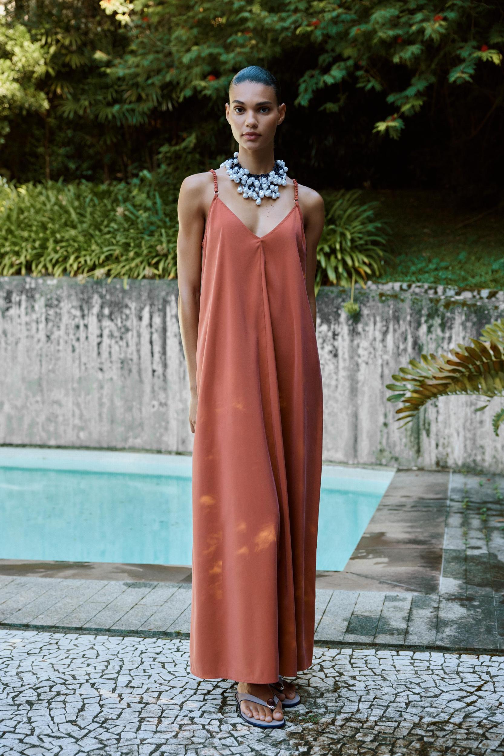 LONG STRAPPY DRESS Product Image