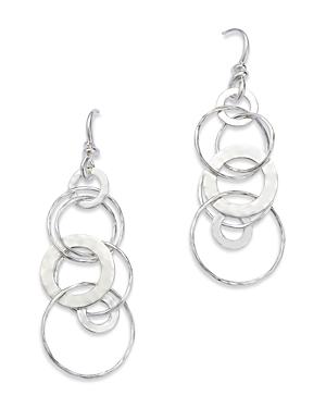 Womens 925 Classico Hammered Jet Set Drop Earrings Product Image