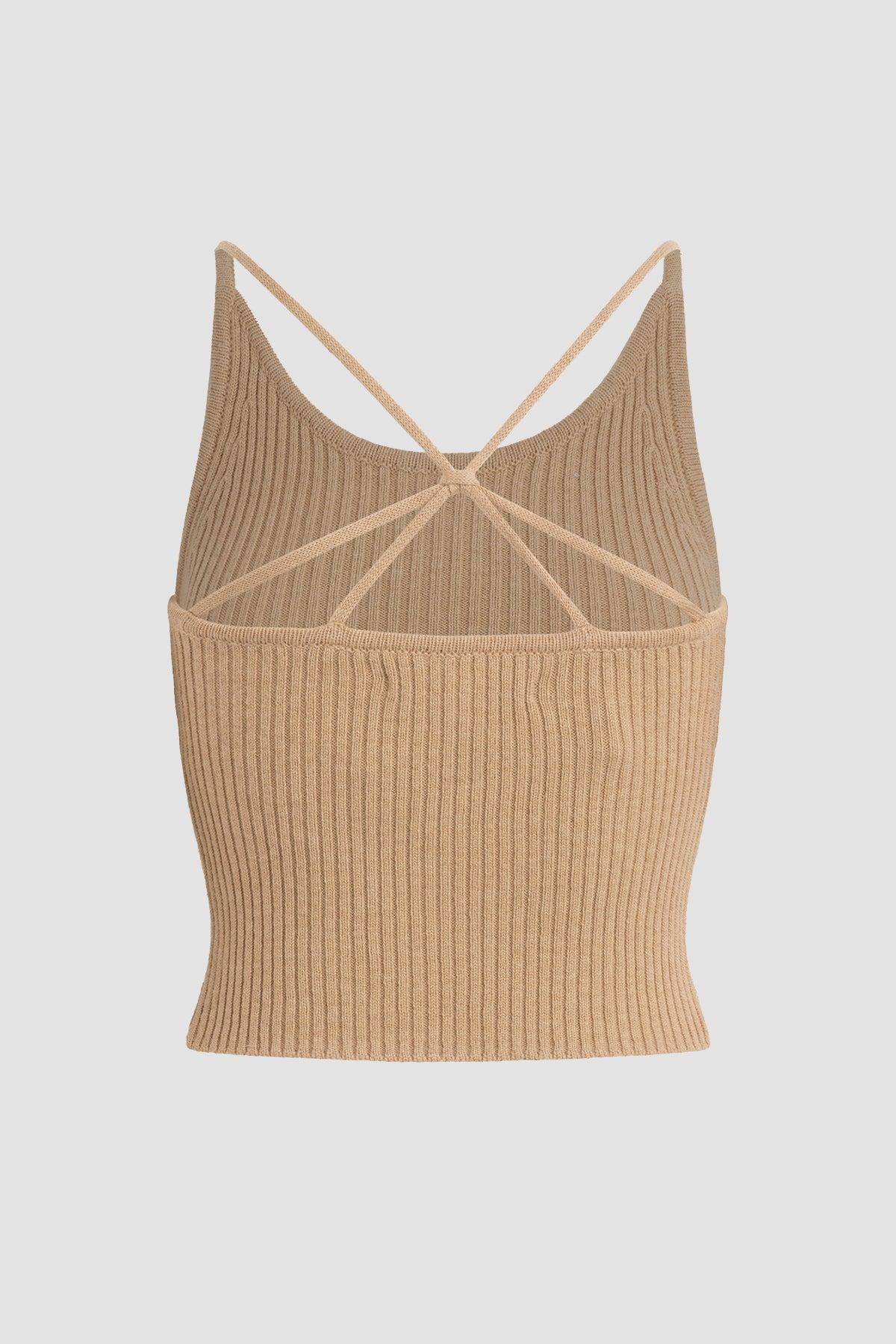 Knot Back Sweater Tank Female Product Image