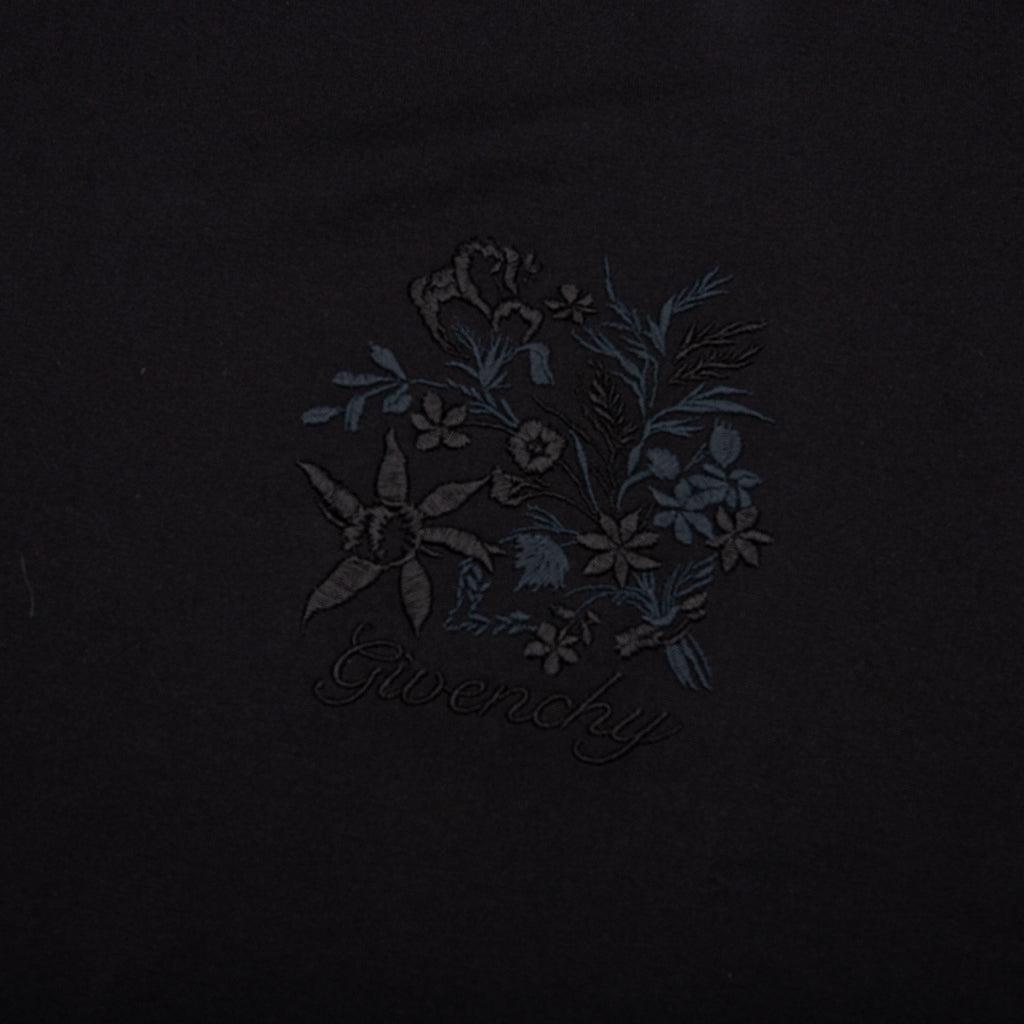 Embroidered Floral Logo Standard - Black Male Product Image