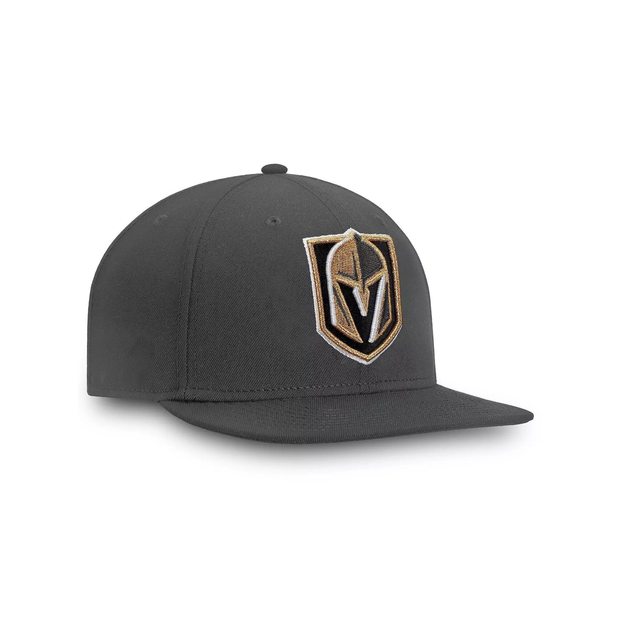 Men's Fanatics Charcoal Vegas Golden Knights Core Fitted Hat,  Product Image