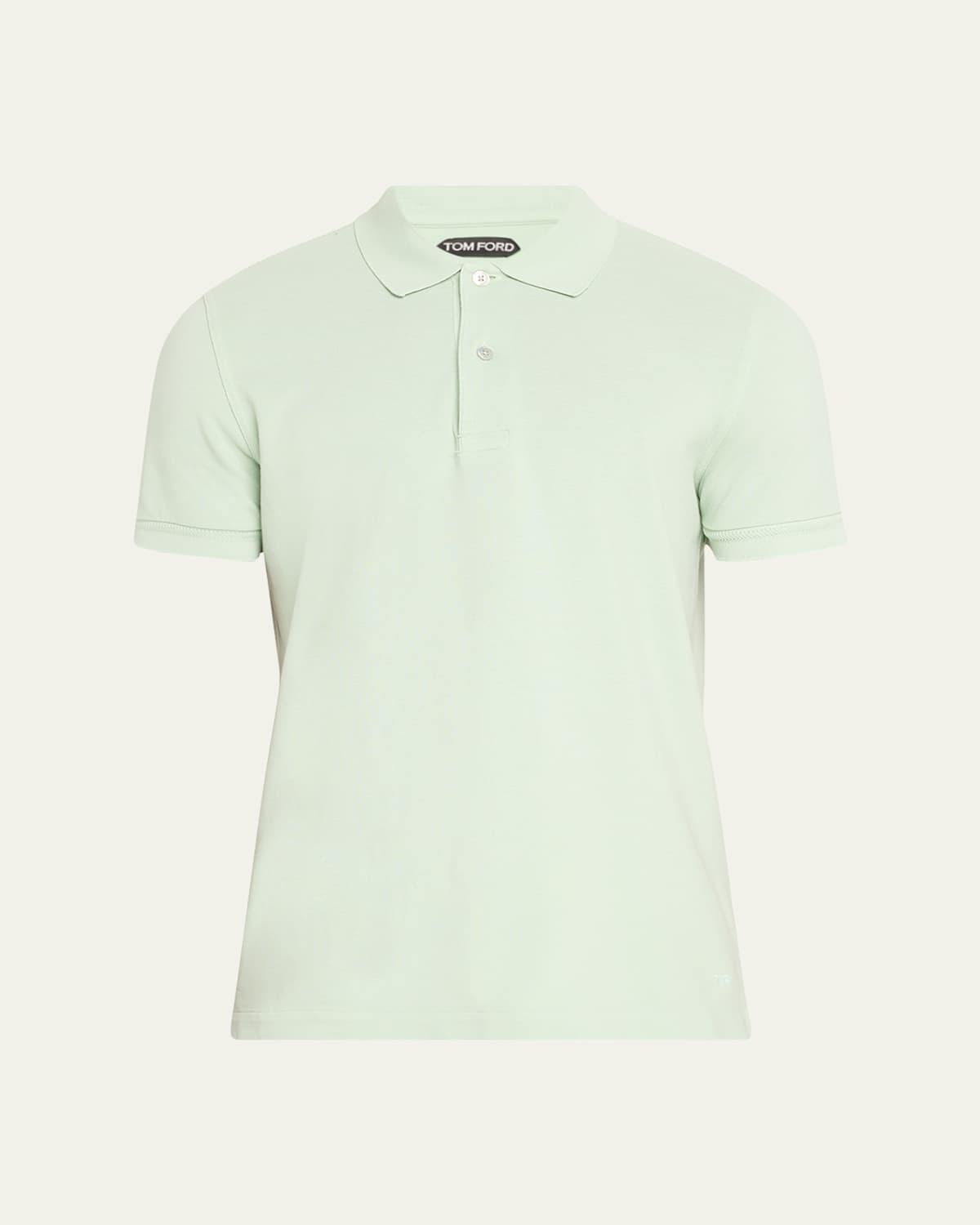Mens Cotton Pique Polo Shirt Product Image