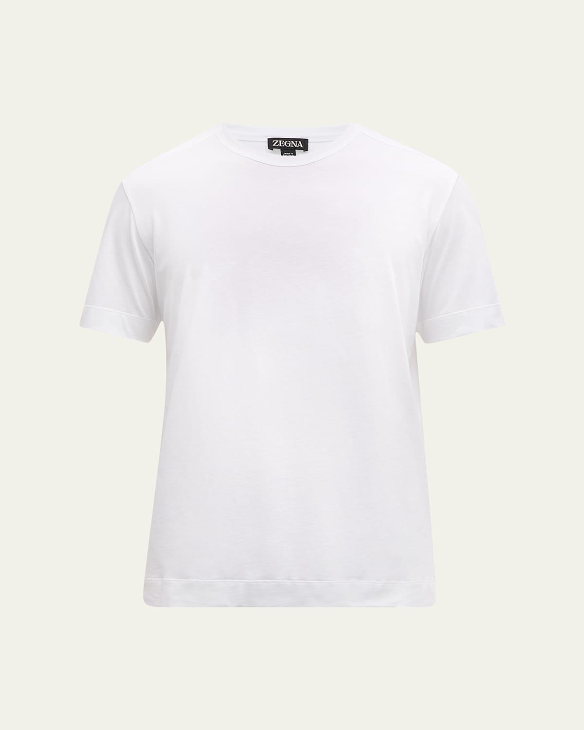 Men's Pure Cotton Crewneck T-Shirt Product Image