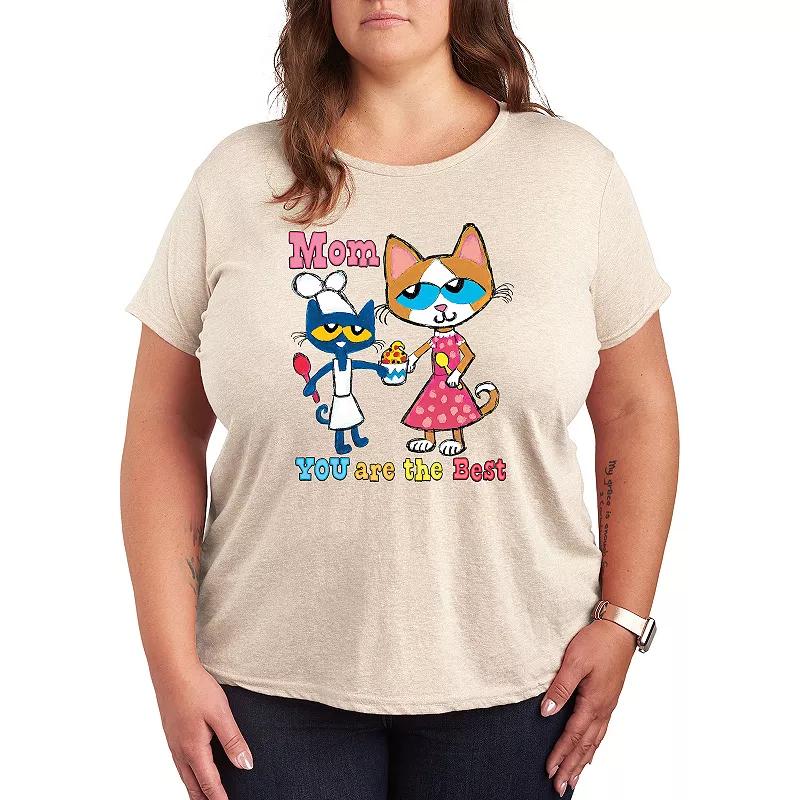 Plus Pete the Cat The Best Mom Graphic Tee, Women's,  Product Image