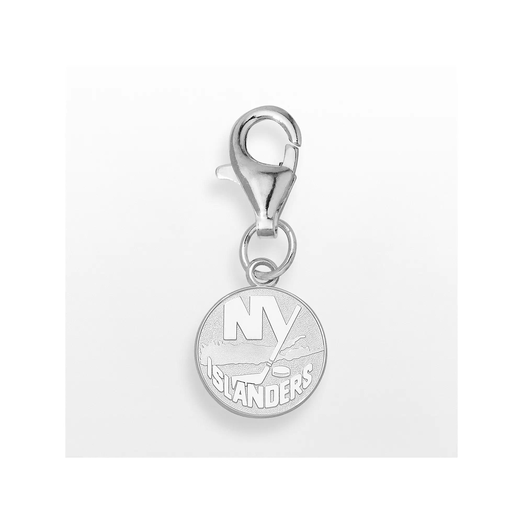 LogoArt New York Islanders Sterling Silver Logo Charm, Womens Product Image