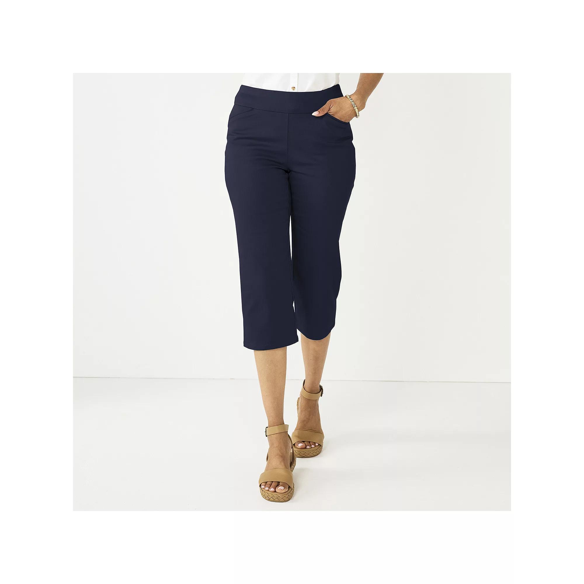 Women's Croft & Barrow® Effortless Stretch Capri Pants,  Product Image