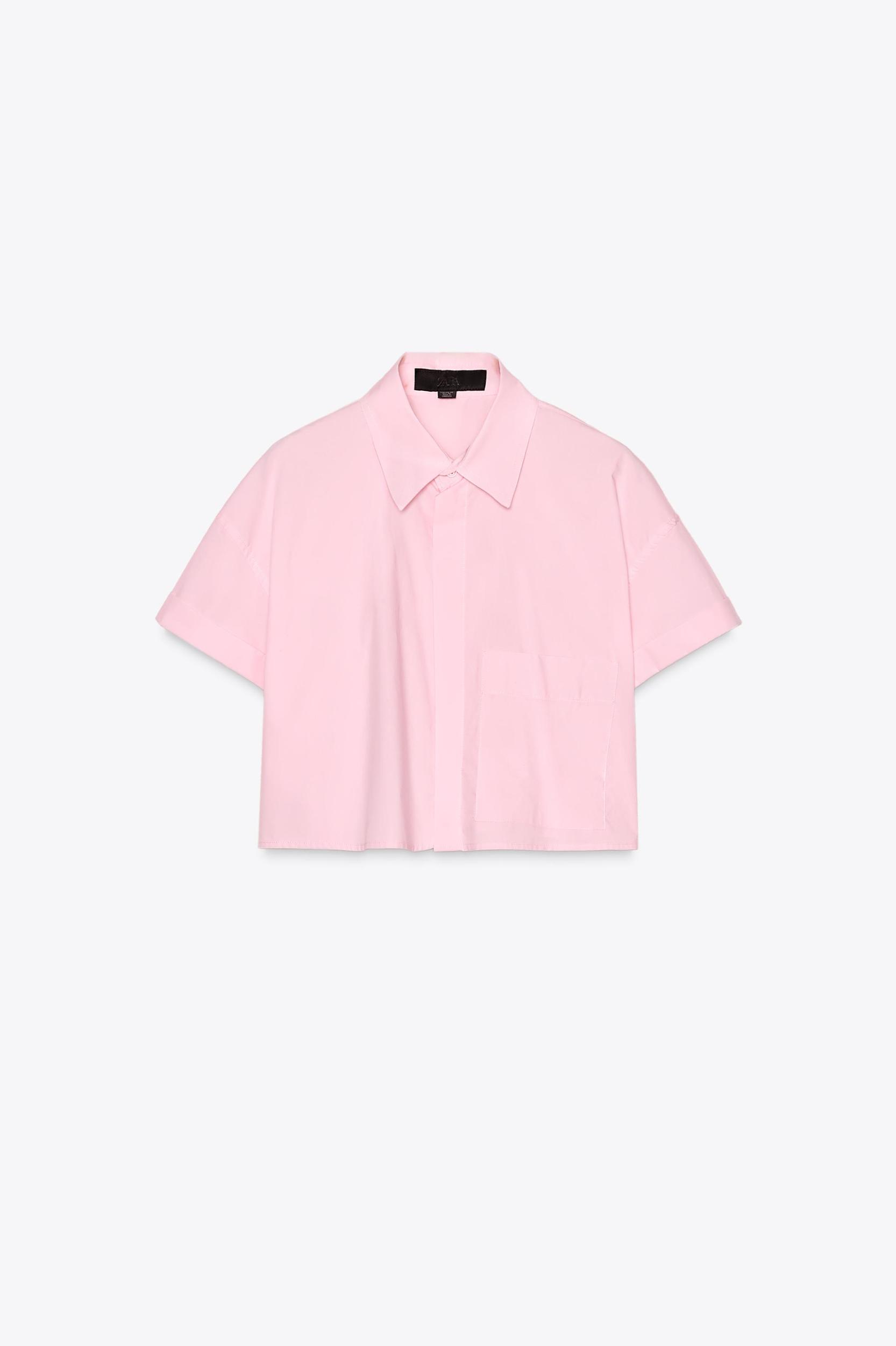 CROP POPLIN SHIRT Product Image