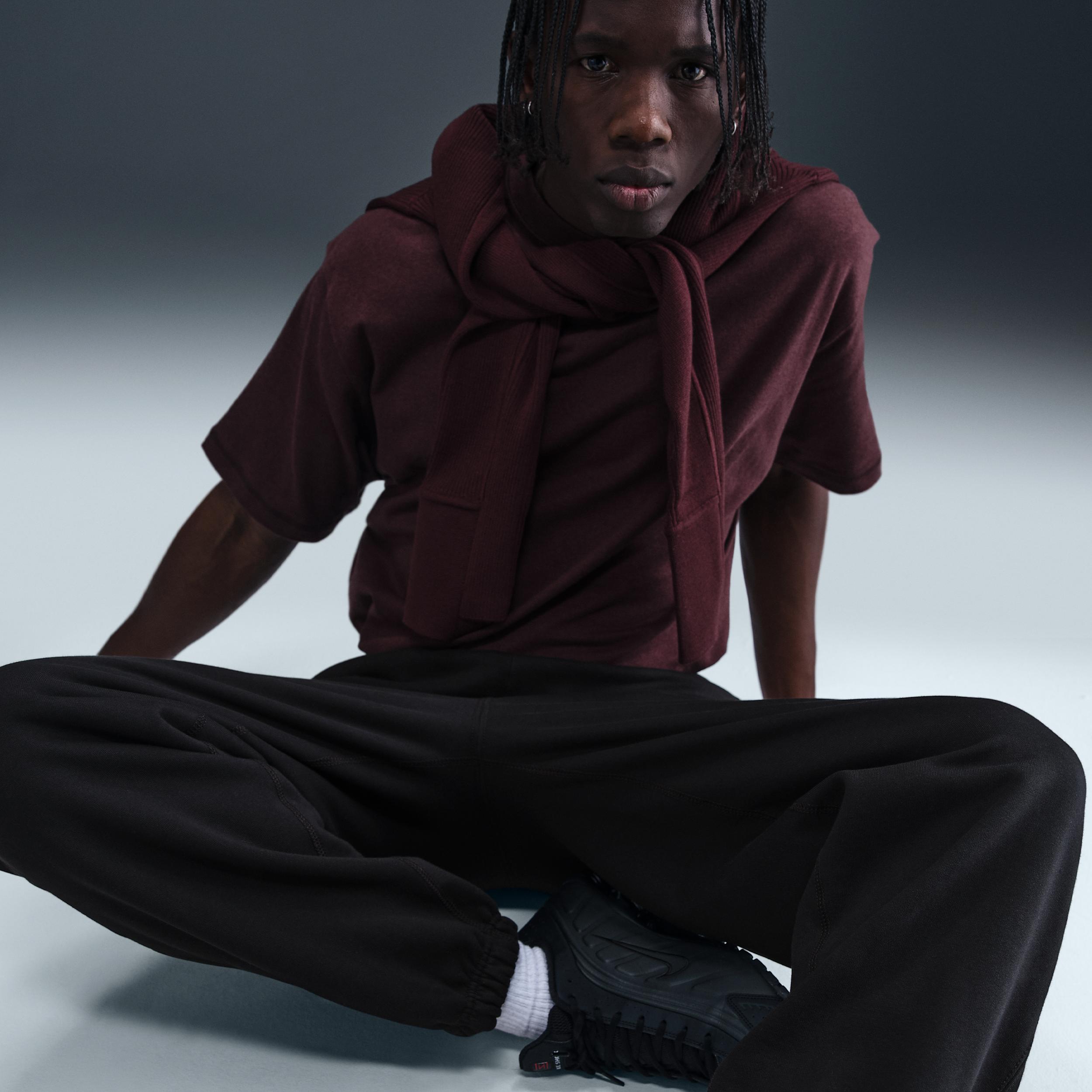 Nike Mens Solo Swoosh Cuffed Fleece Pants | HV1088-010 Product Image