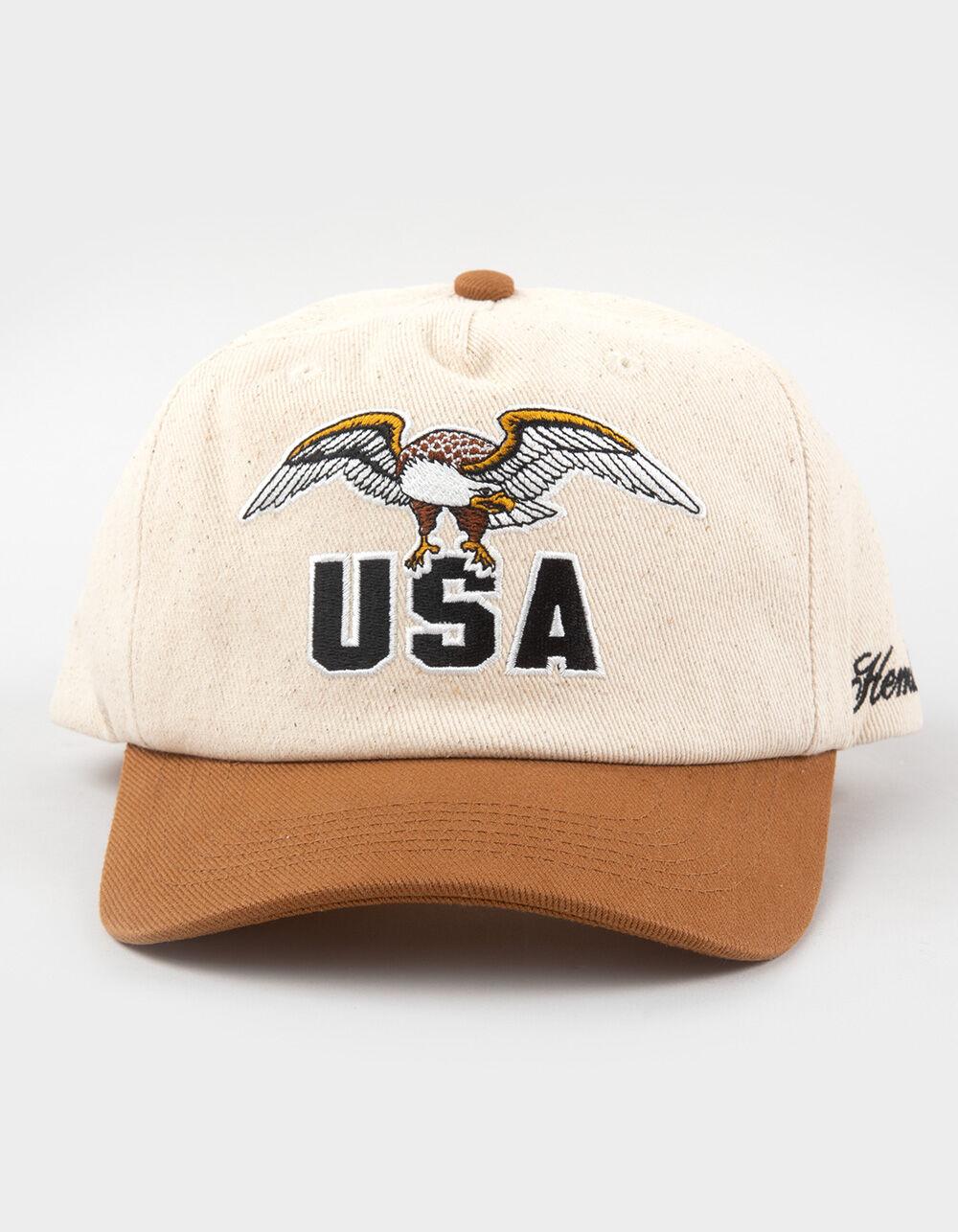 HEMLOCK HAT CO. USA Snapback Hat - BROWN COMBO Product Image