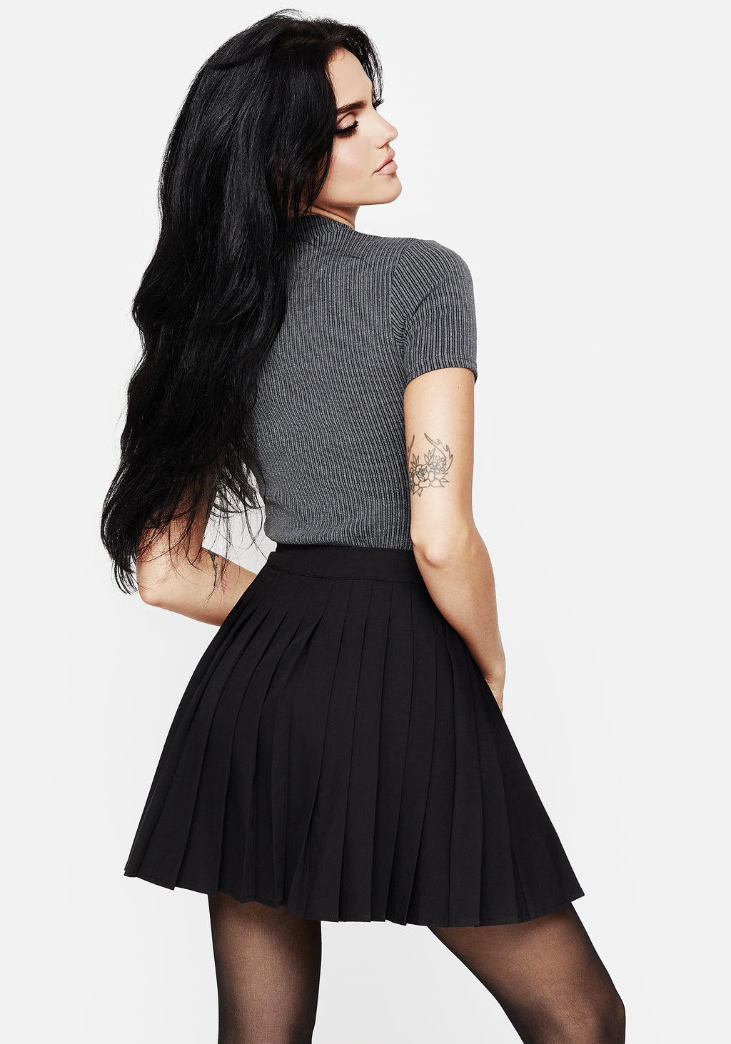 Moonage Pleated Mini Skirt Product Image
