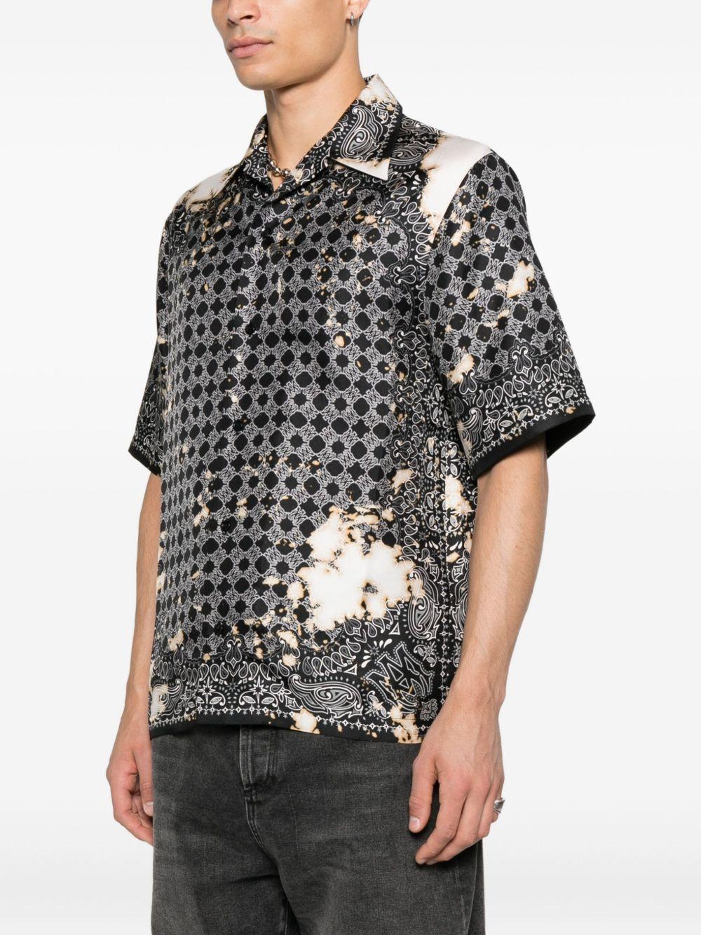 silk bandana-print shirt Product Image