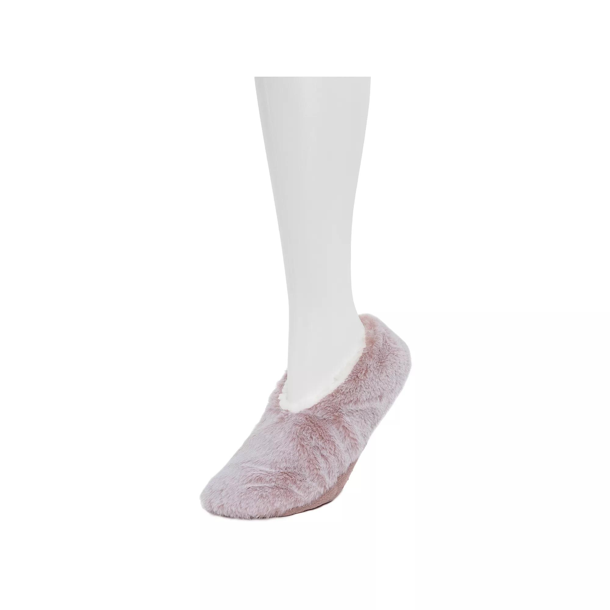 Women's Cozy Soft Faux Fur Ballerina Slipper Socks,  Product Image