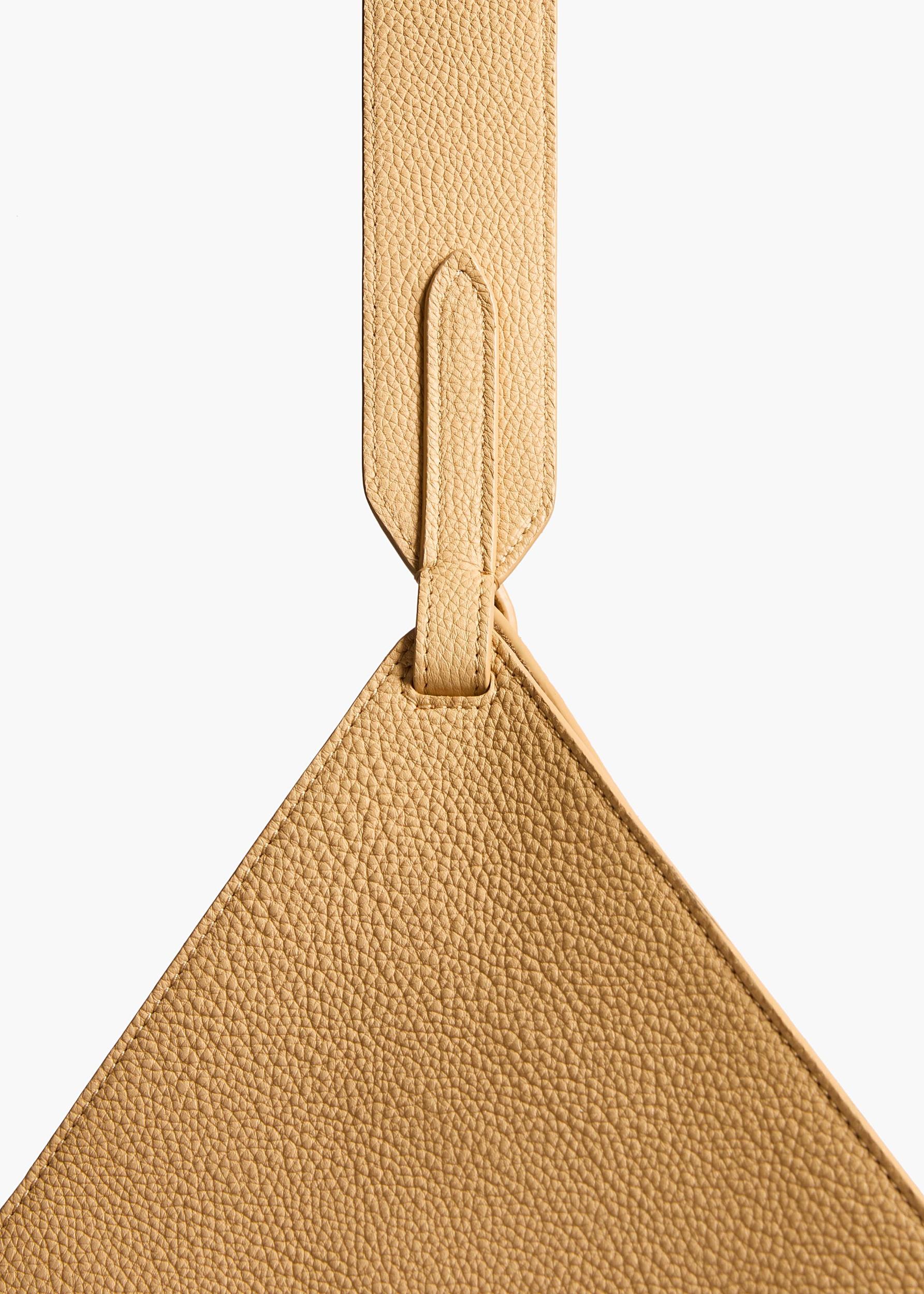 Small Lotus Tote in Wheat Pebbled Leather Product Image