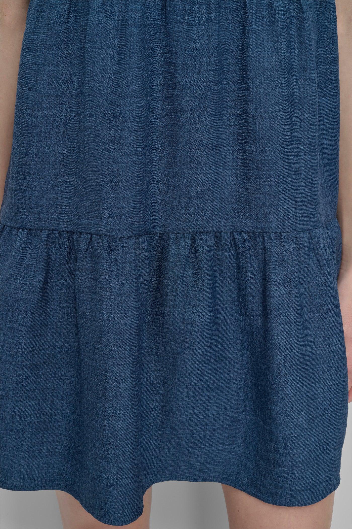 TIERED A-LINE MINI SHIRT DRESS Product Image