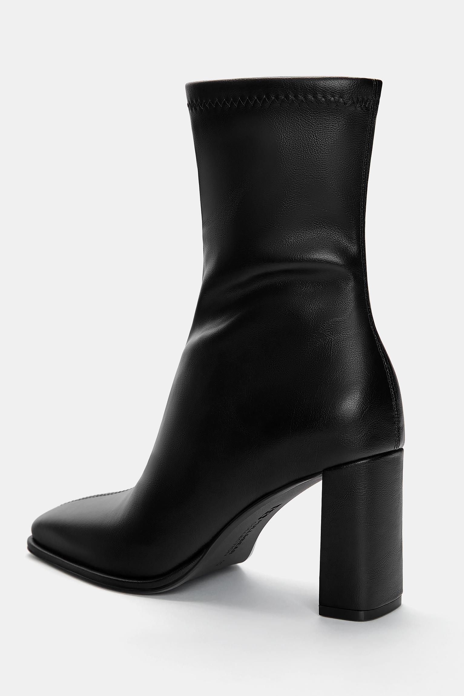 Stretch heeled ankle boots Product Image