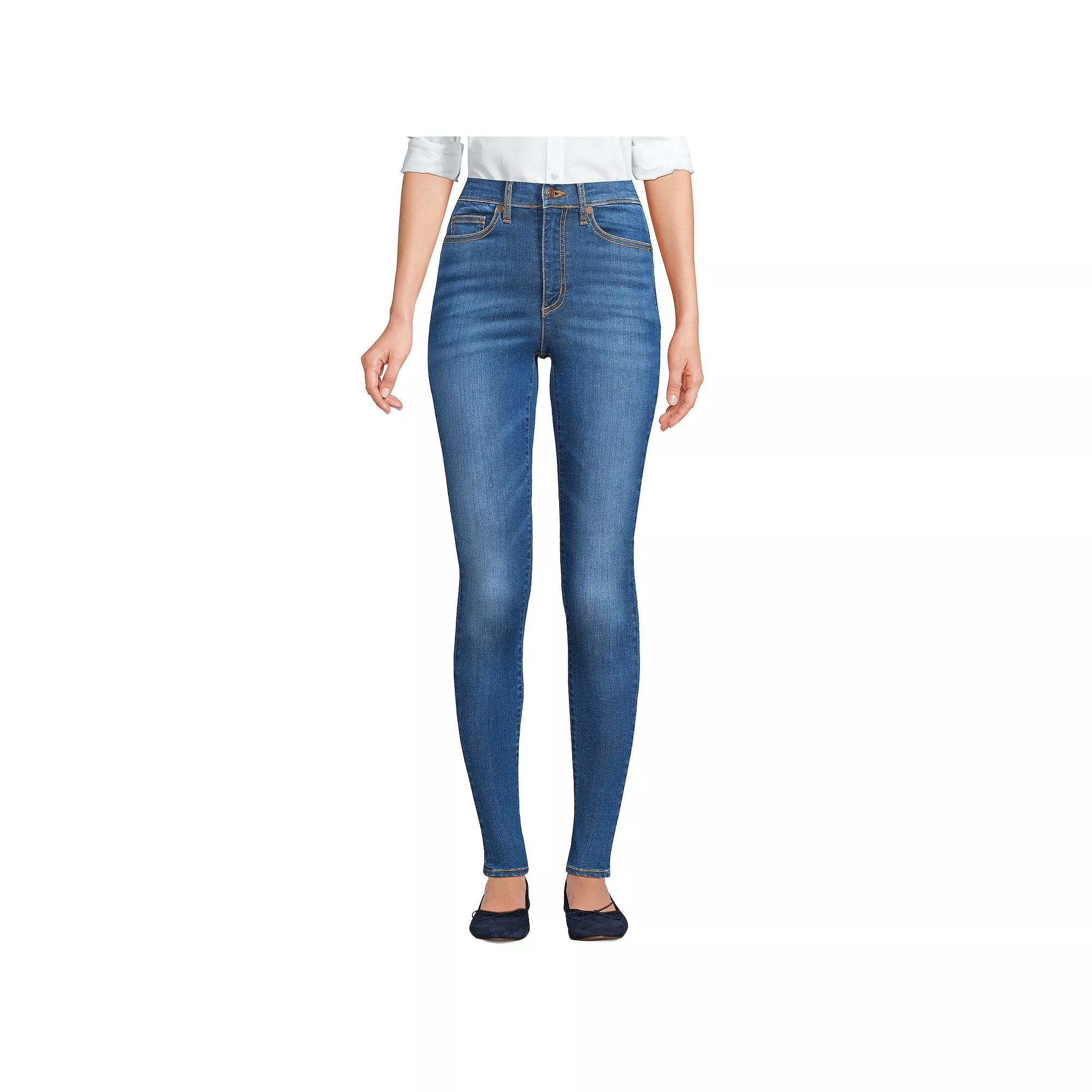 Women's Lands' End Lycra Skinny Jeans,  Product Image