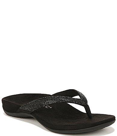 Vionic Dillon Shine Rhinestone Thong Sandals Product Image