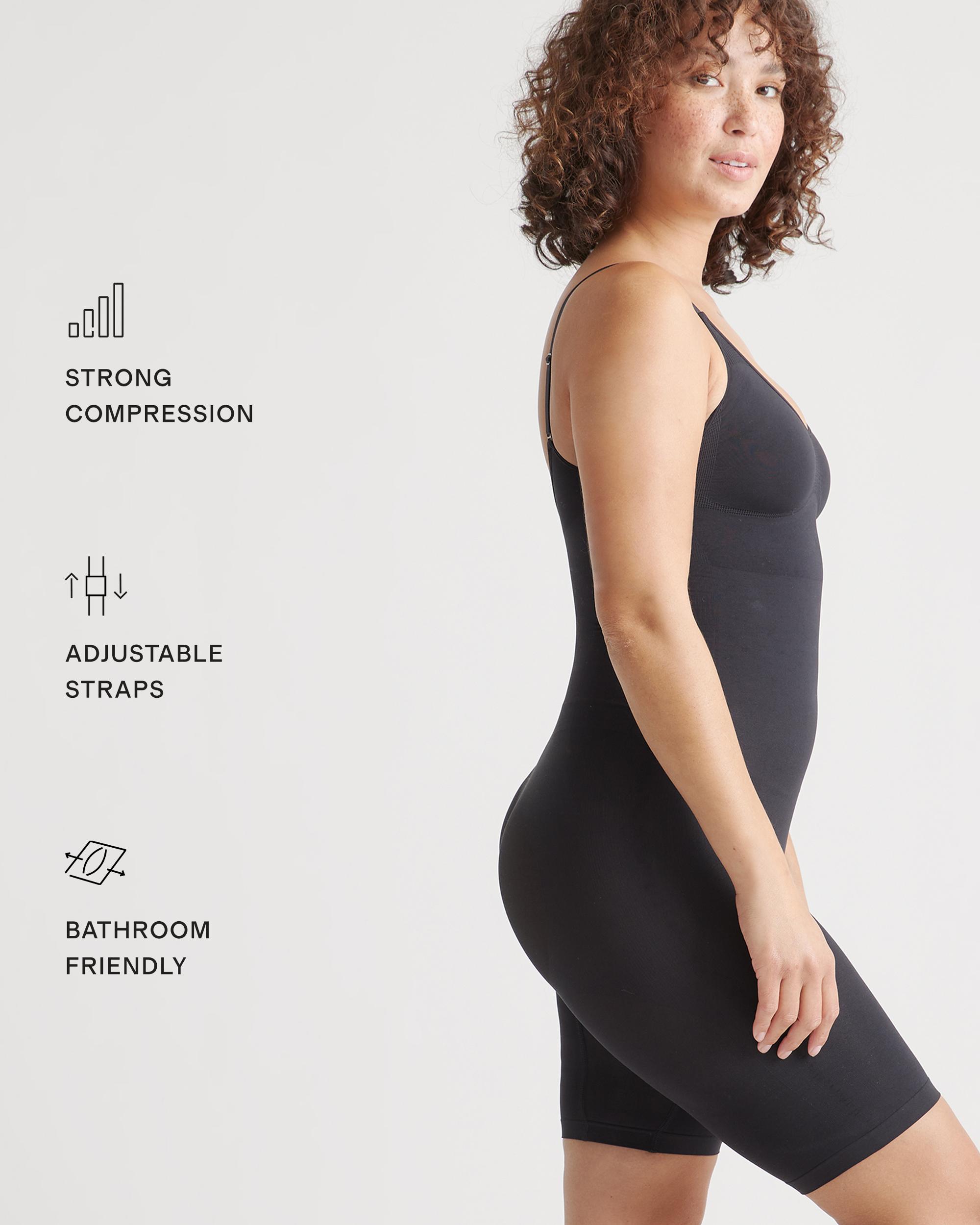 Quince | Women's Sculpting Mid-Thigh Bodysuit Nylon/Spandex Product Image