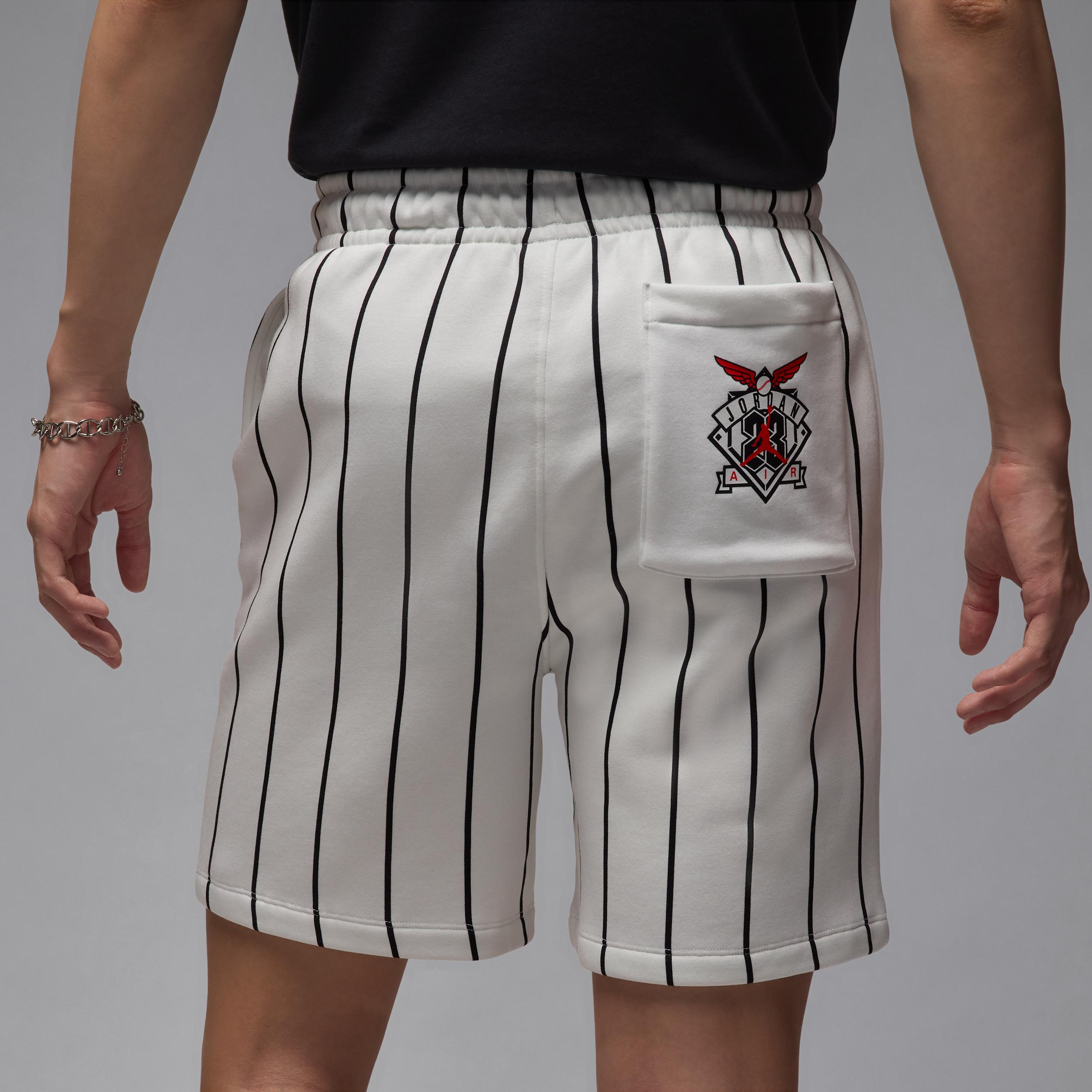 Jordan Mens Jordan Brooklyn Diamond 45 Fleece Shorts - Mens Summit White/Off Noir Product Image