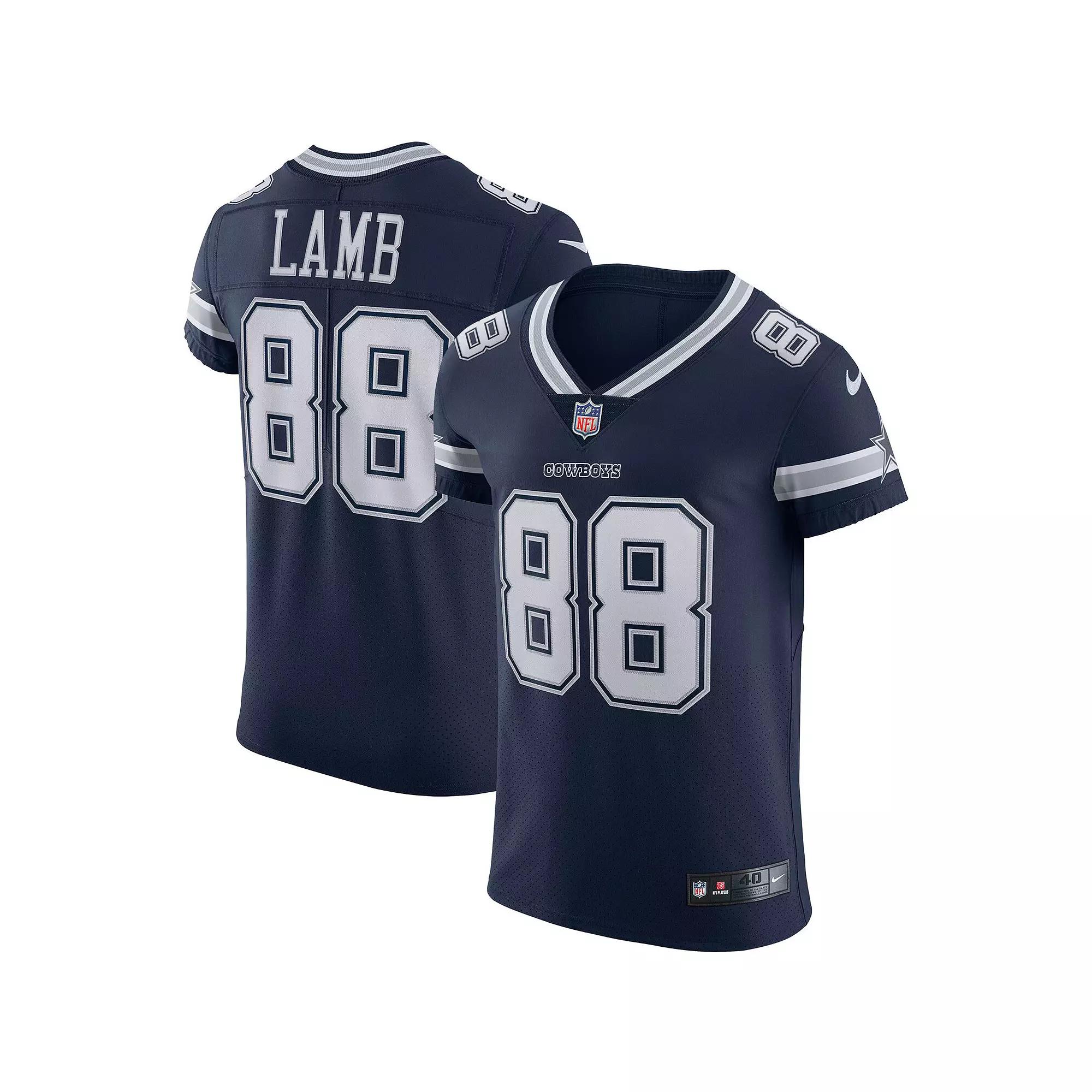 Men's Nike CeeDee Lamb Navy Dallas Cowboys Vapor Elite Jersey,  Product Image