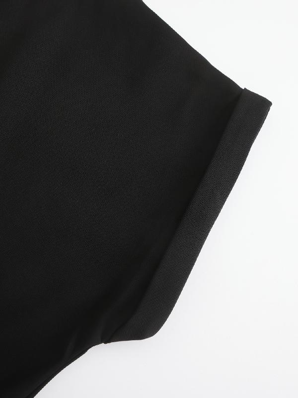 Cap Sleeve Wide Leg Solid Color Jumpsuits Product Image