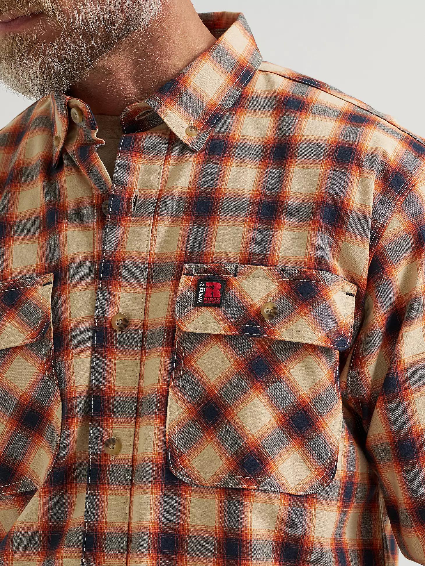 Wrangler® RIGGS Workwear® Long Sleeve Foreman Plaid Work Shirt | Men's SHIRTS | Wrangler® Product Image
