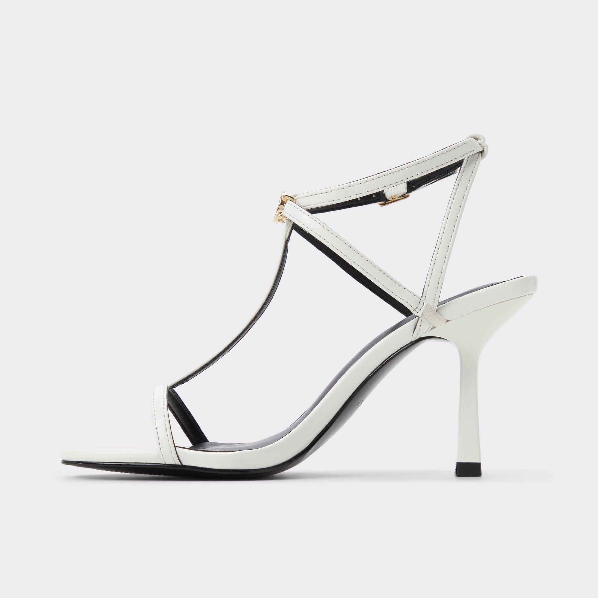 Cecille White Women's Strappy Heels | ALDO US Product Image