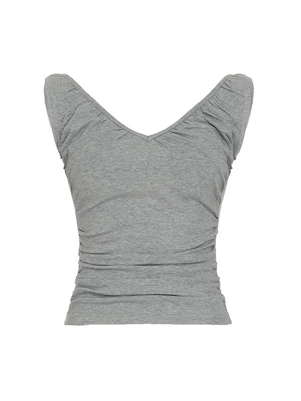 U Neck Sexy Low Cut Tank Top Product Image