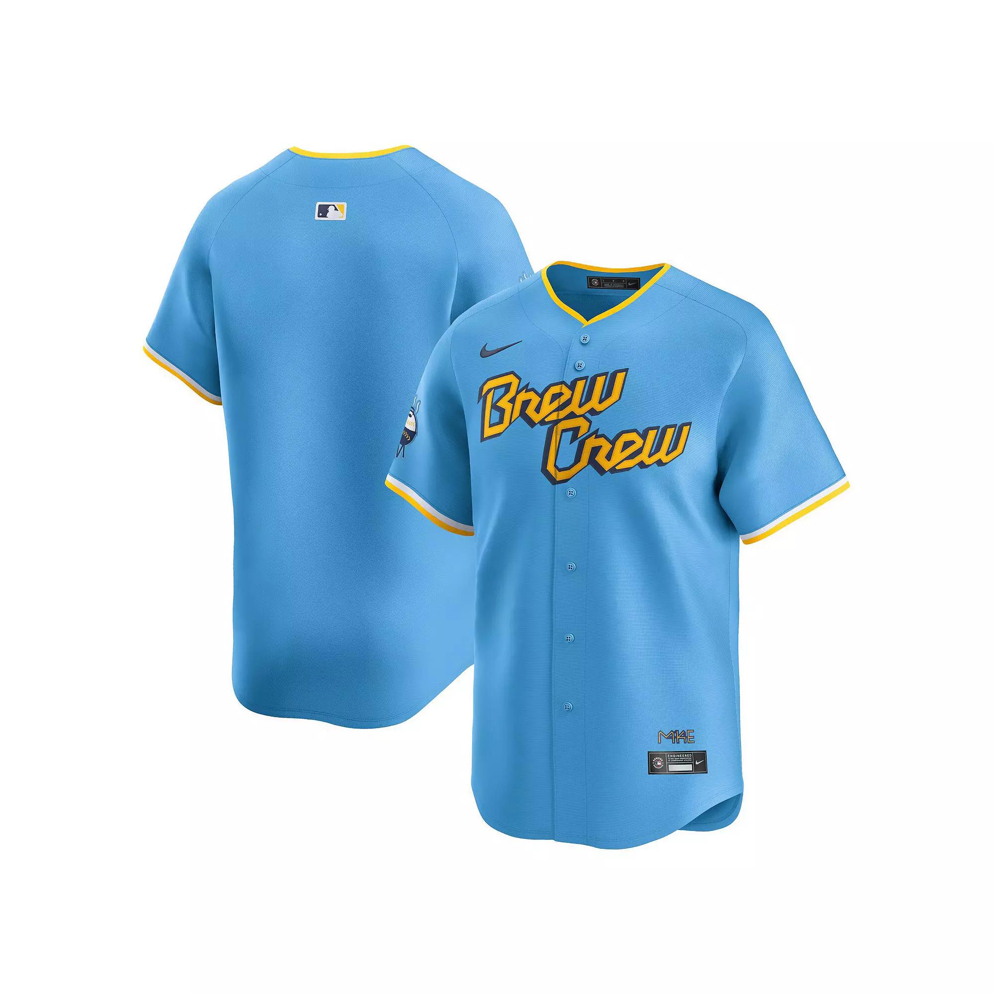 Christian Yelich Milwaukee Brewers City Connect Nike Men's Dri-FIT ADV MLB Limited Jersey Product Image
