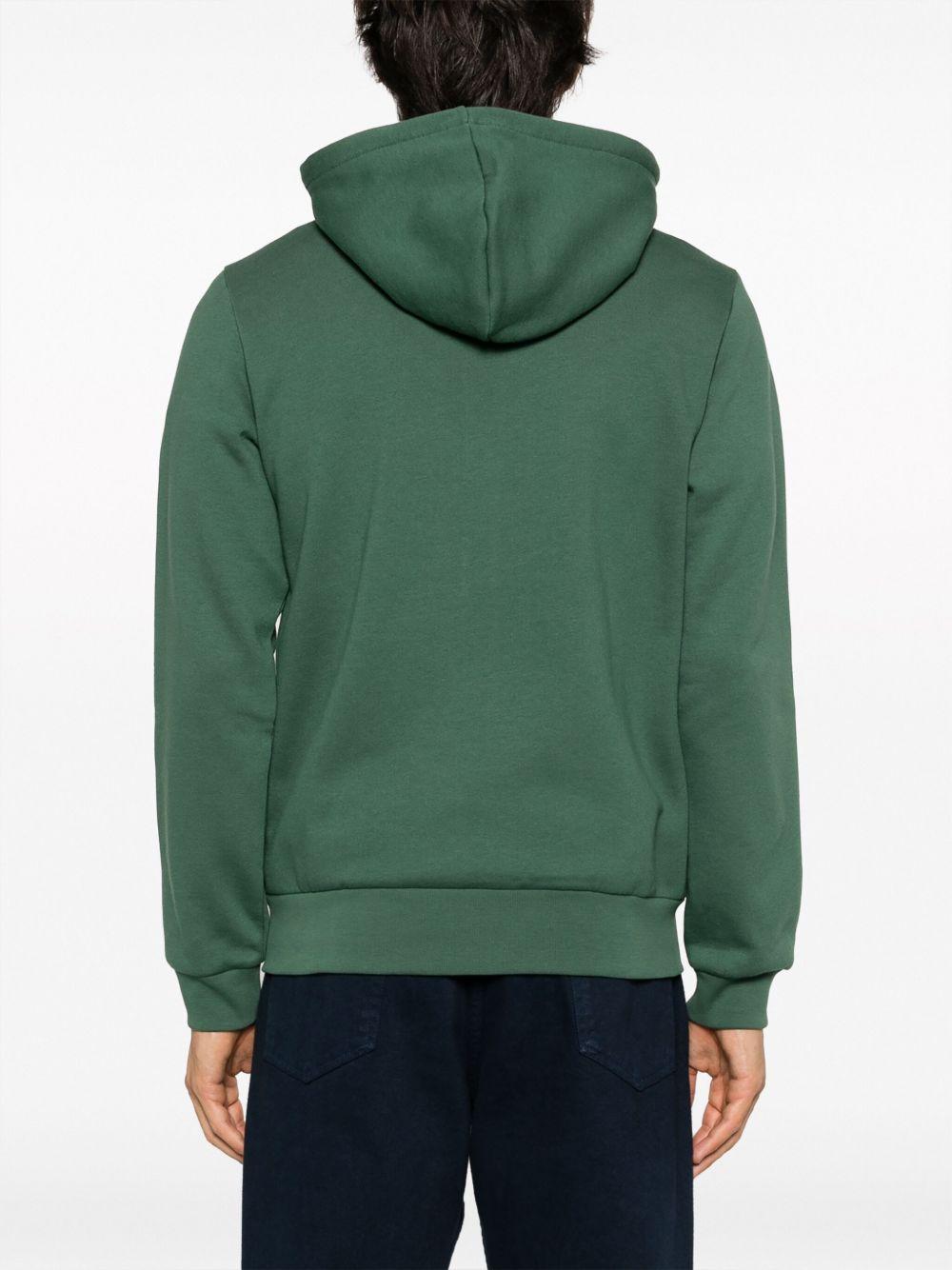 logo-embroidered zip-up hoodie Product Image