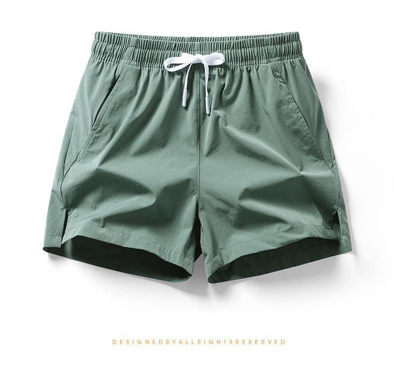 Drawstring Waist Plain Sweatshorts Product Image