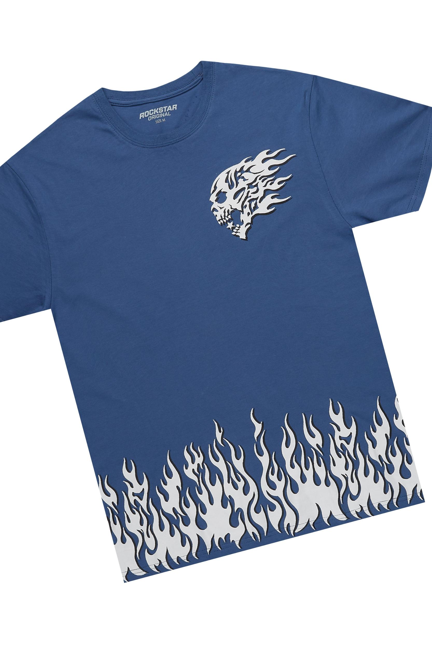 Arais Navy T-Shirt Short Set Female Product Image