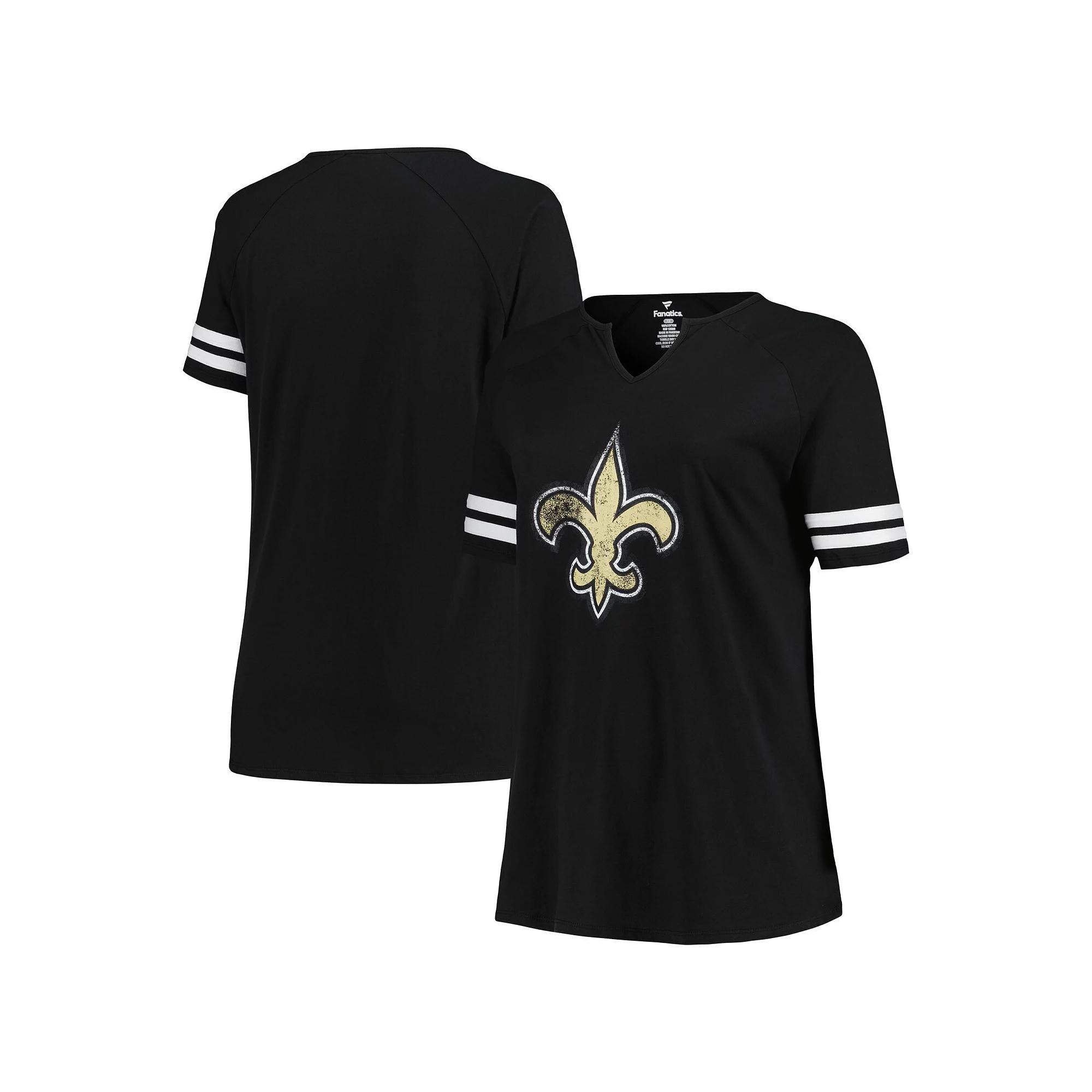 Women's Fanatics Branded Black New Orleans Saints Plus  Product Image
