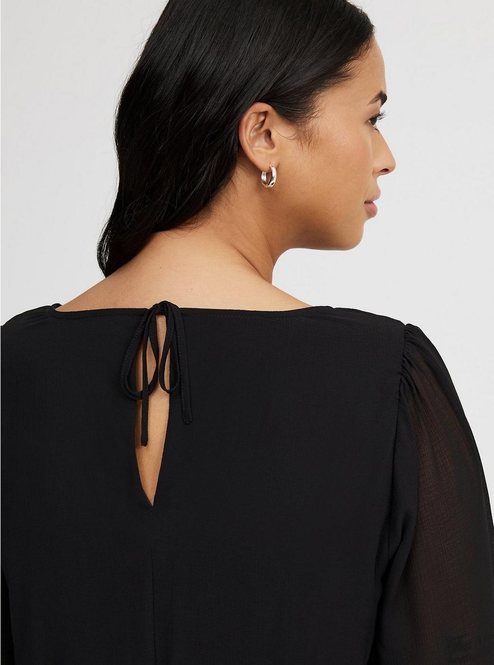 Mini Chiffon Tiered Babydoll Dress Product Image