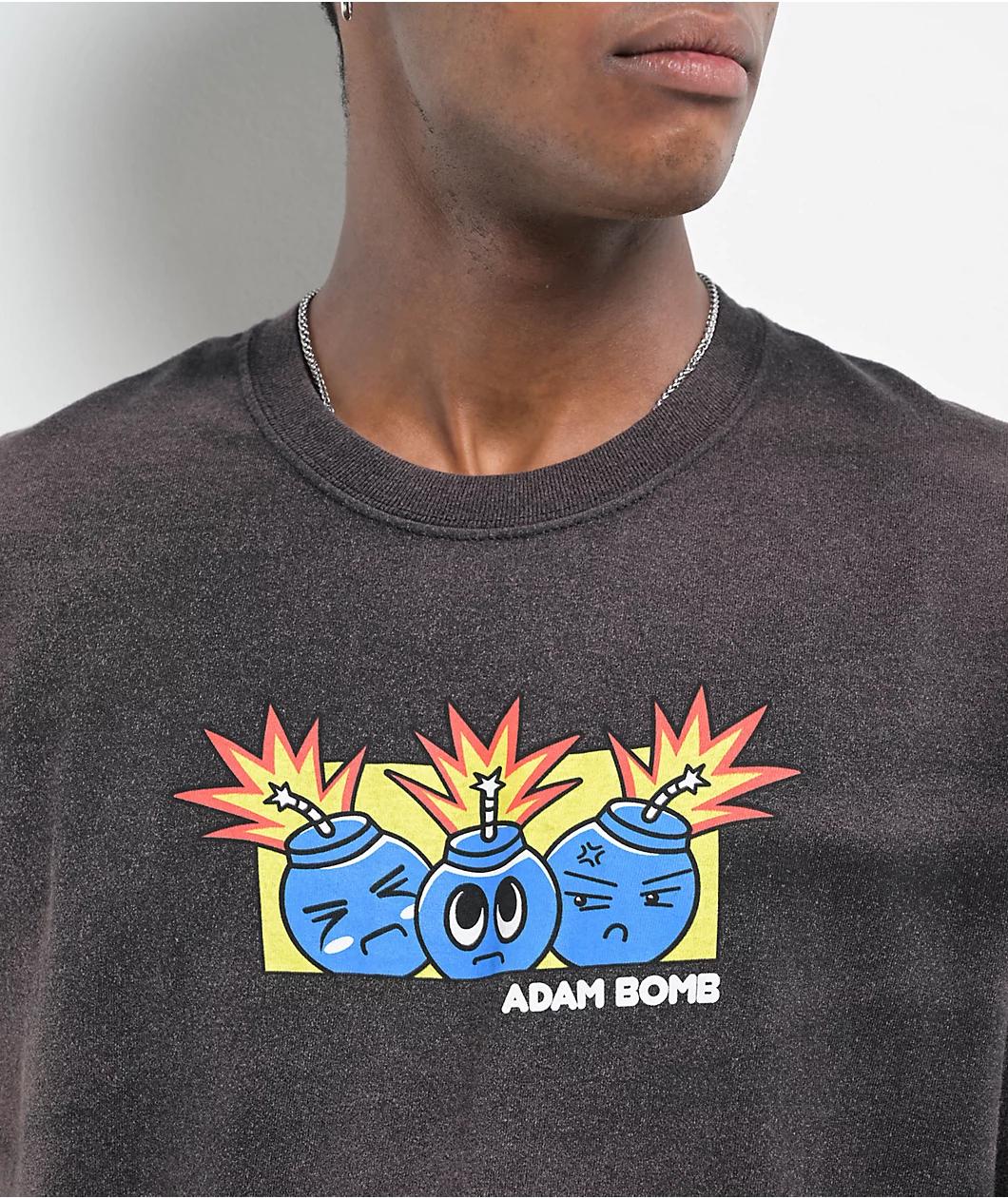 Adam Bomb Threes Company Black Wash T-Shirt Product Image