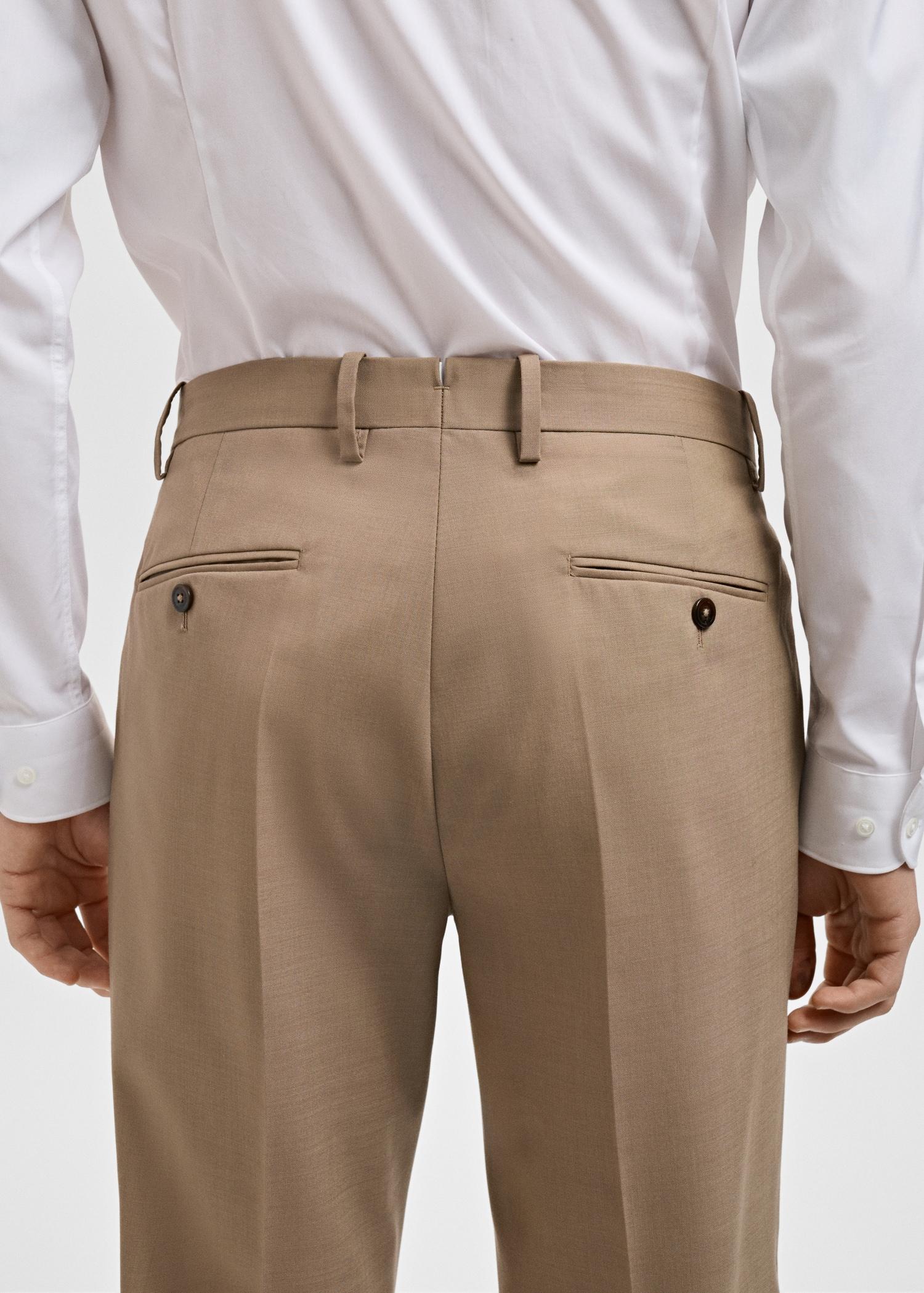 Turin 100% virgin wool suit pants - Men | MANGO USA Product Image