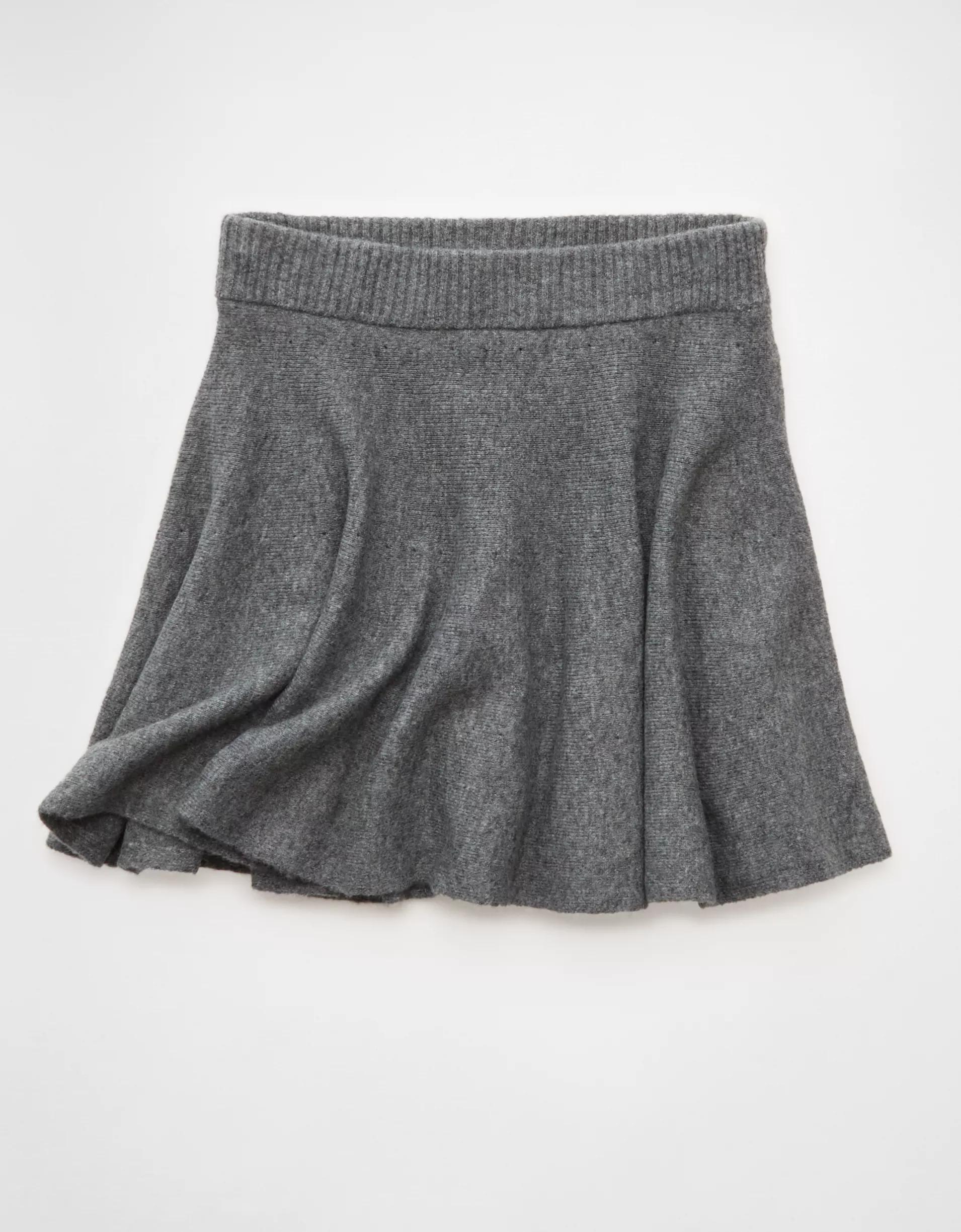 AE High-Waisted Sweater Mini Skort Product Image