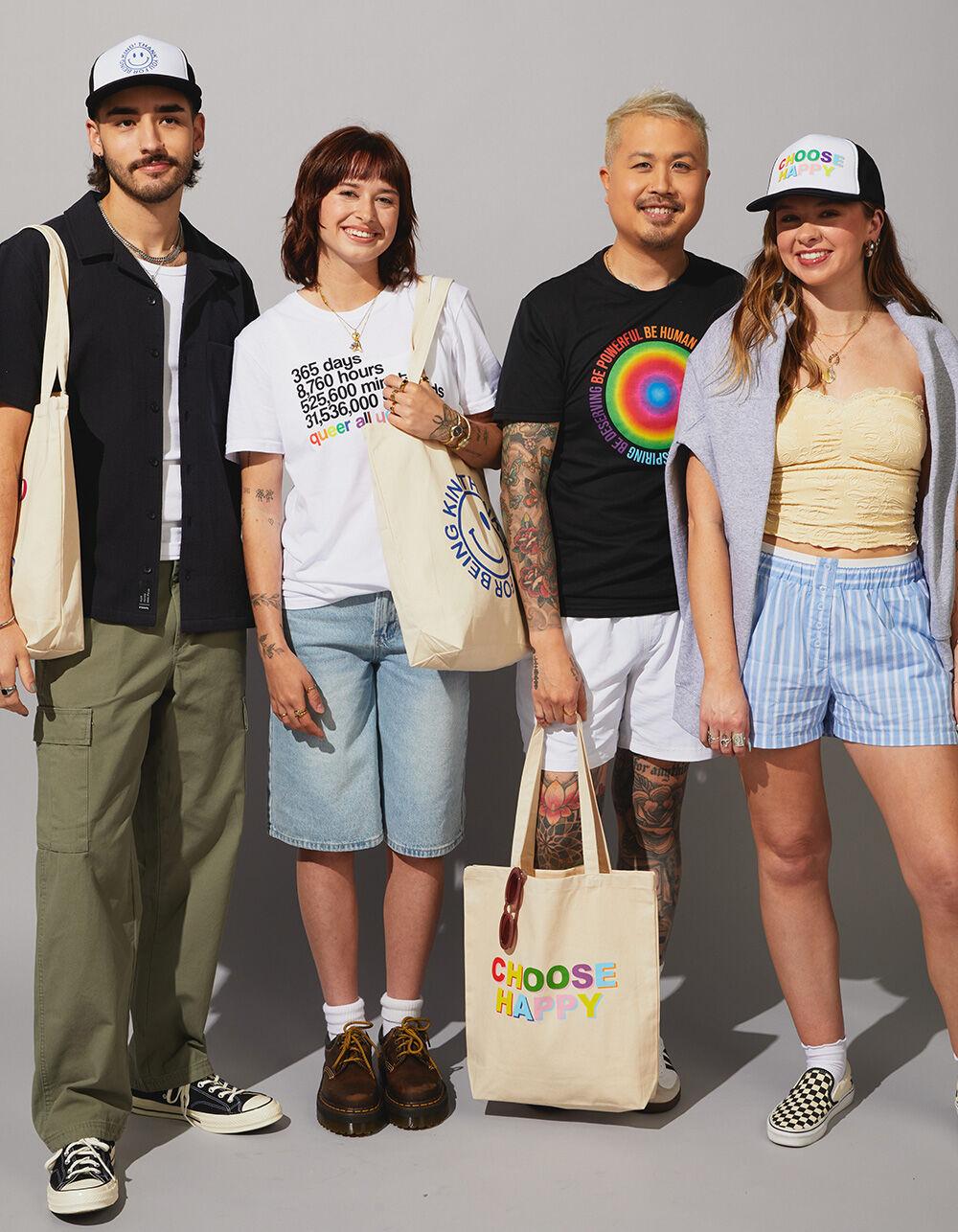 THE PHLUID PROJECT Smile Pride Trucker Hat - BLK/WHT Product Image