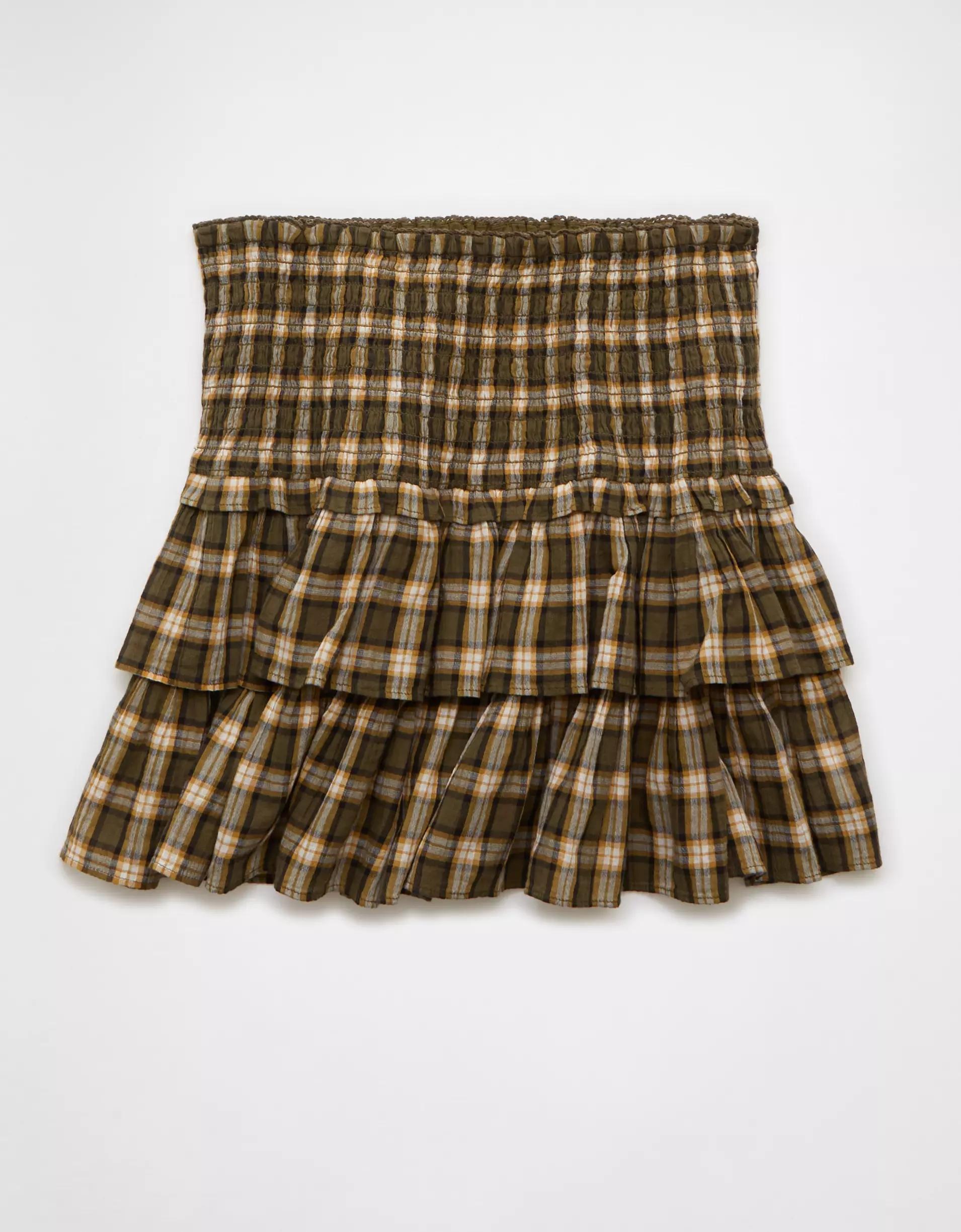 AE High-Waisted Crochet Mini Skirt Product Image