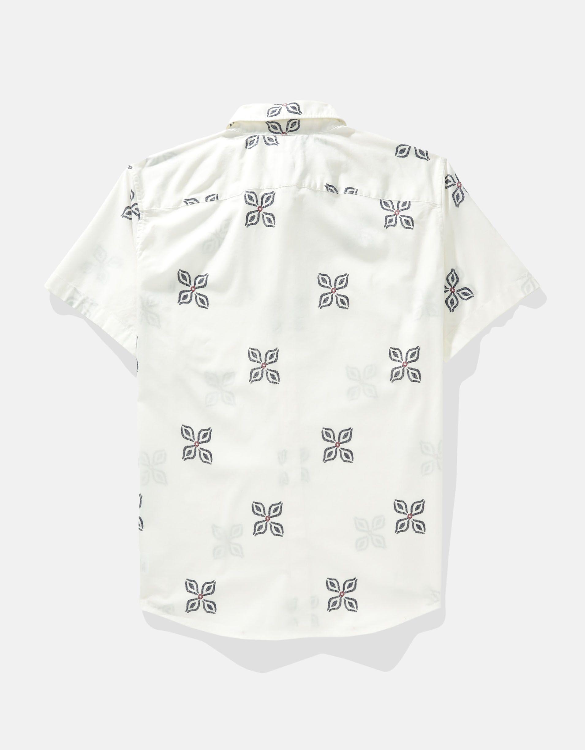 AE Poolside Printed Button-Up Shirt Product Image