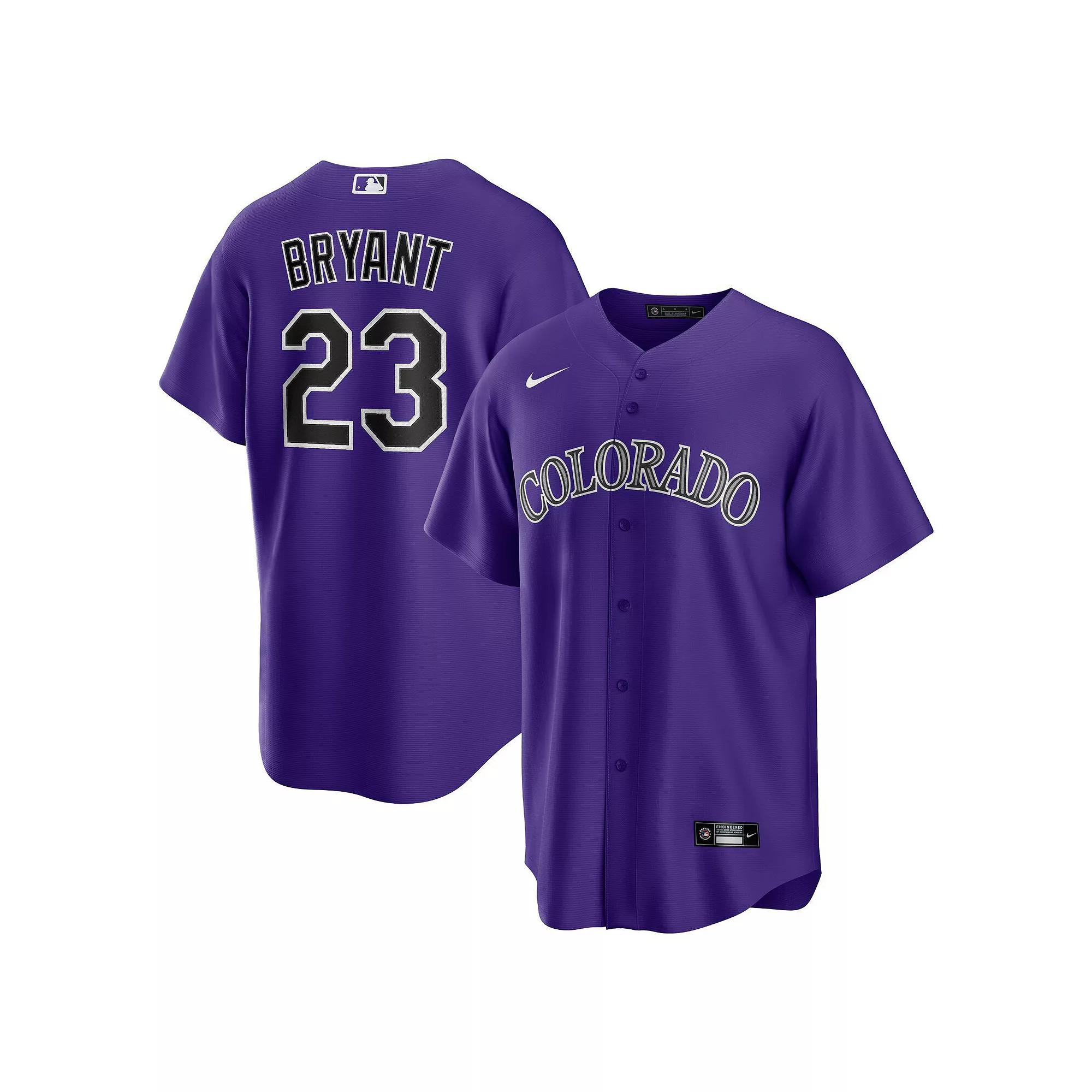 Men's Nike Kris Bryant Purple Colorado Rockies Alternate Replica Player Jersey,  Product Image