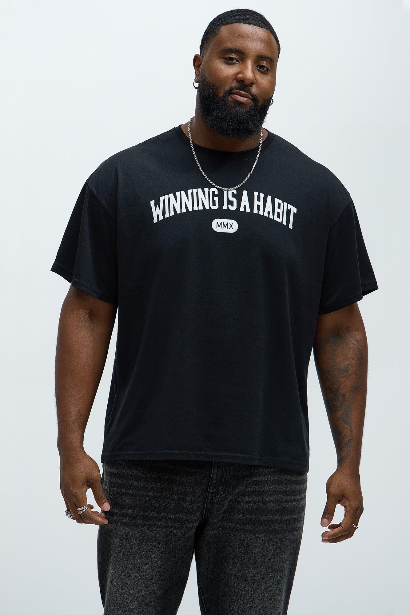 Winning Is A Habit Short Sleeve Tee - Black Product Image