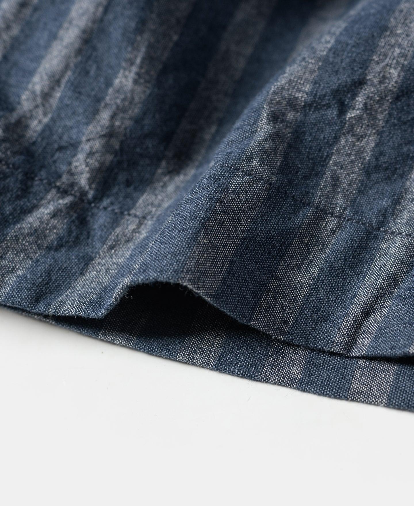 Relaxed Fit Striped Chambray Shorts Product Image