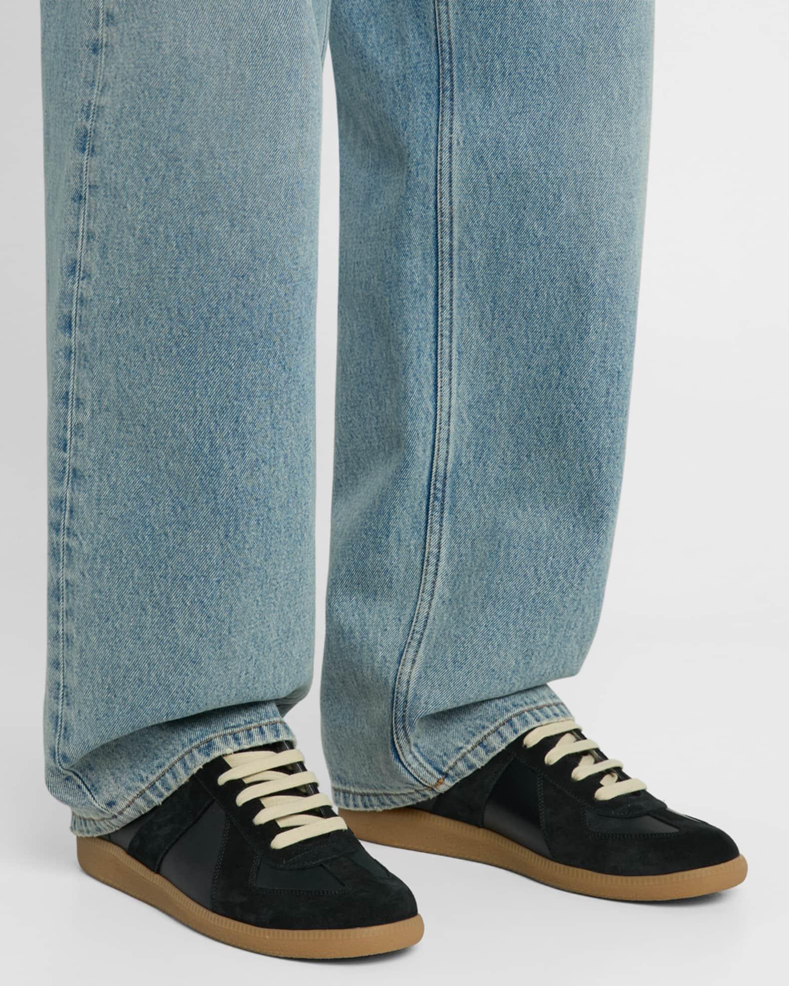 Men's Replica Leather Low-Top Sneakers Product Image