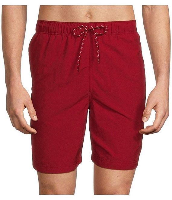 Roundtree & Yorke Aqua-Charter 7#double; Solid Swim Trunks Product Image