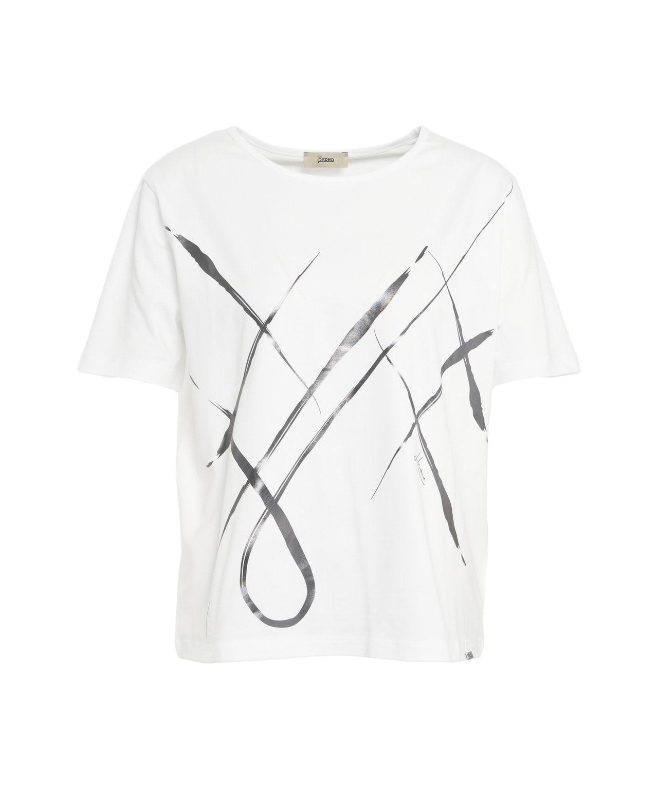 T-shirt with metallic print Product Image